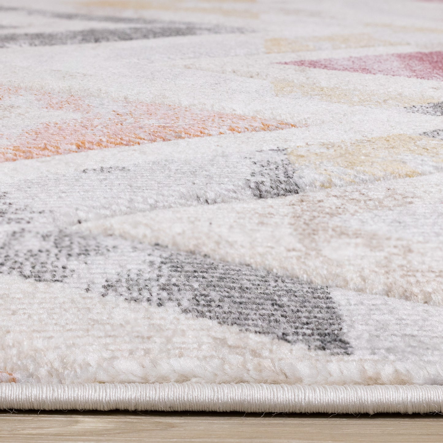 Modern Chevron Area Distressed Indoor