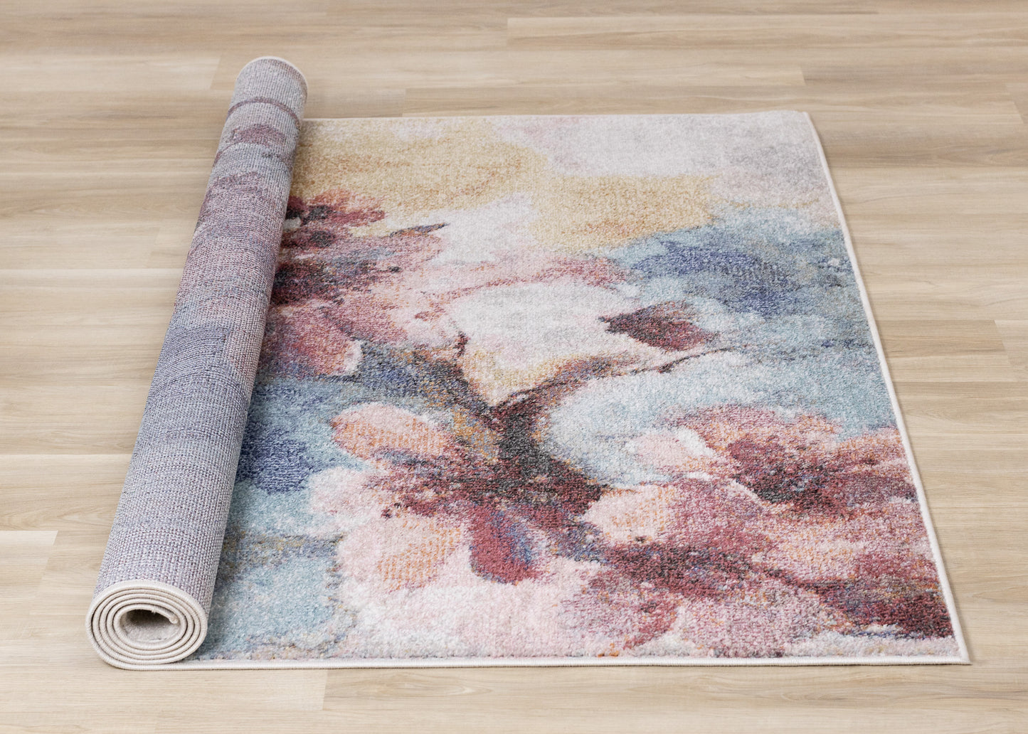 Modern Botanical Cream Area Rug