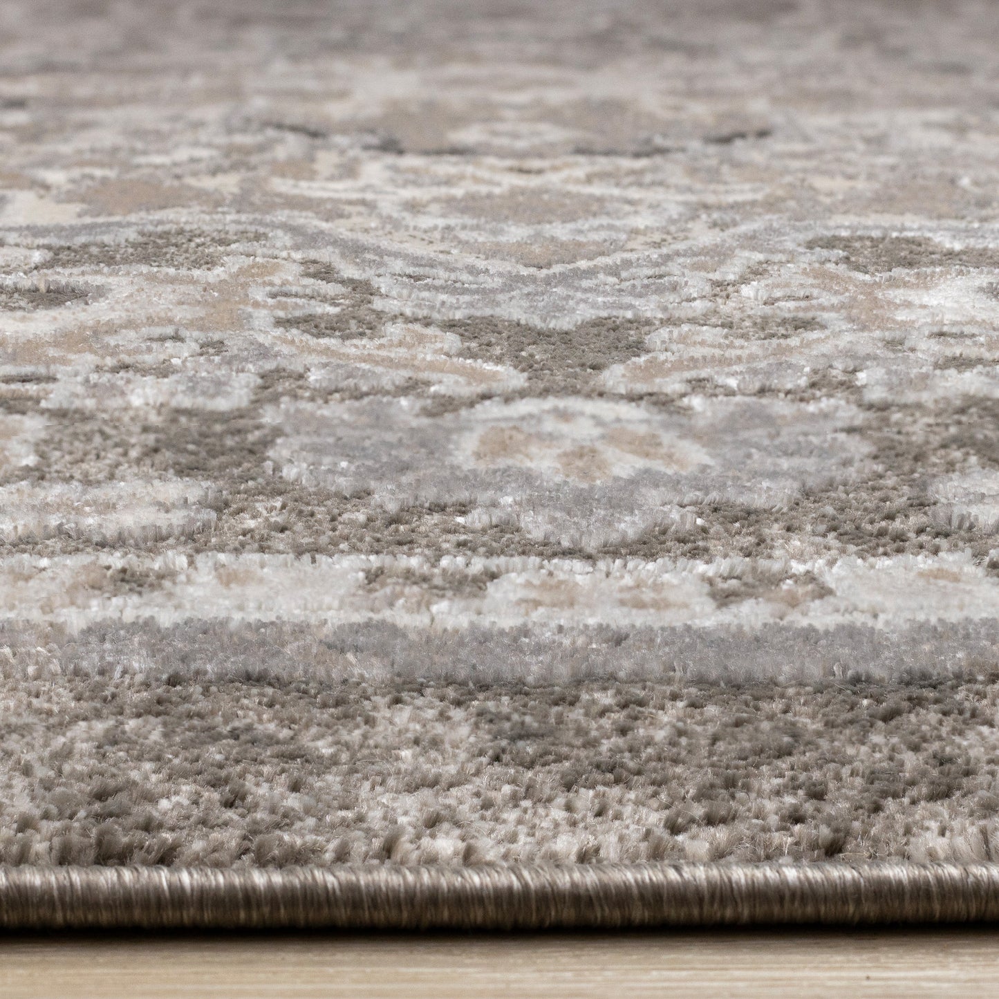 Classic Traditional Taupe Area Rug