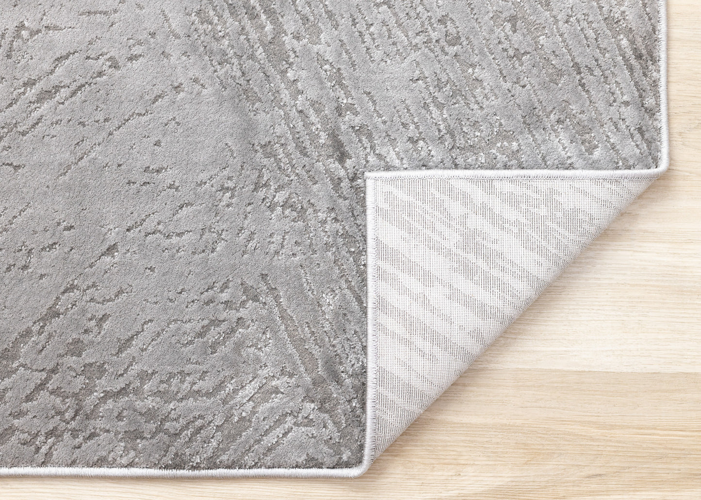 Modern Distressed Grey Area Rug