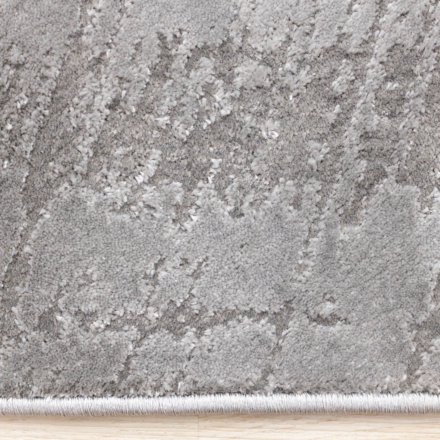 Modern Distressed Grey Area Rug