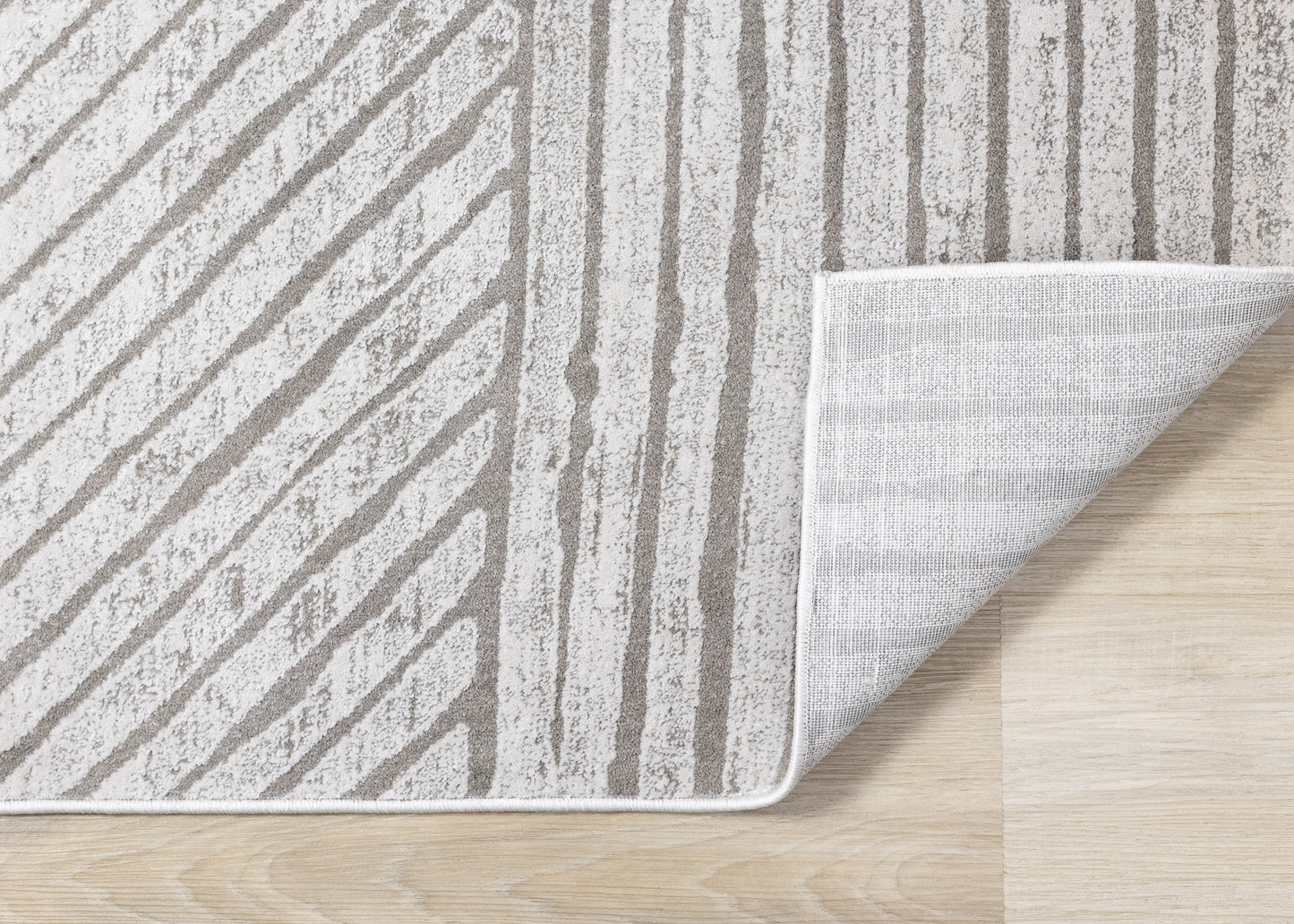 Modern Stripes Tonal Solid Grey Area Rug