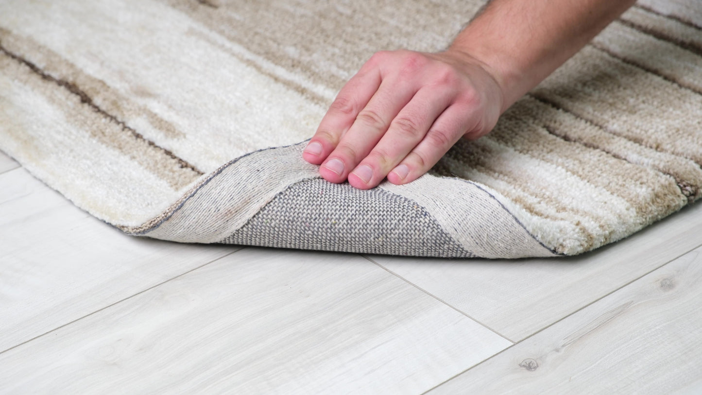 Alfombra beige moderna abstracta Maya