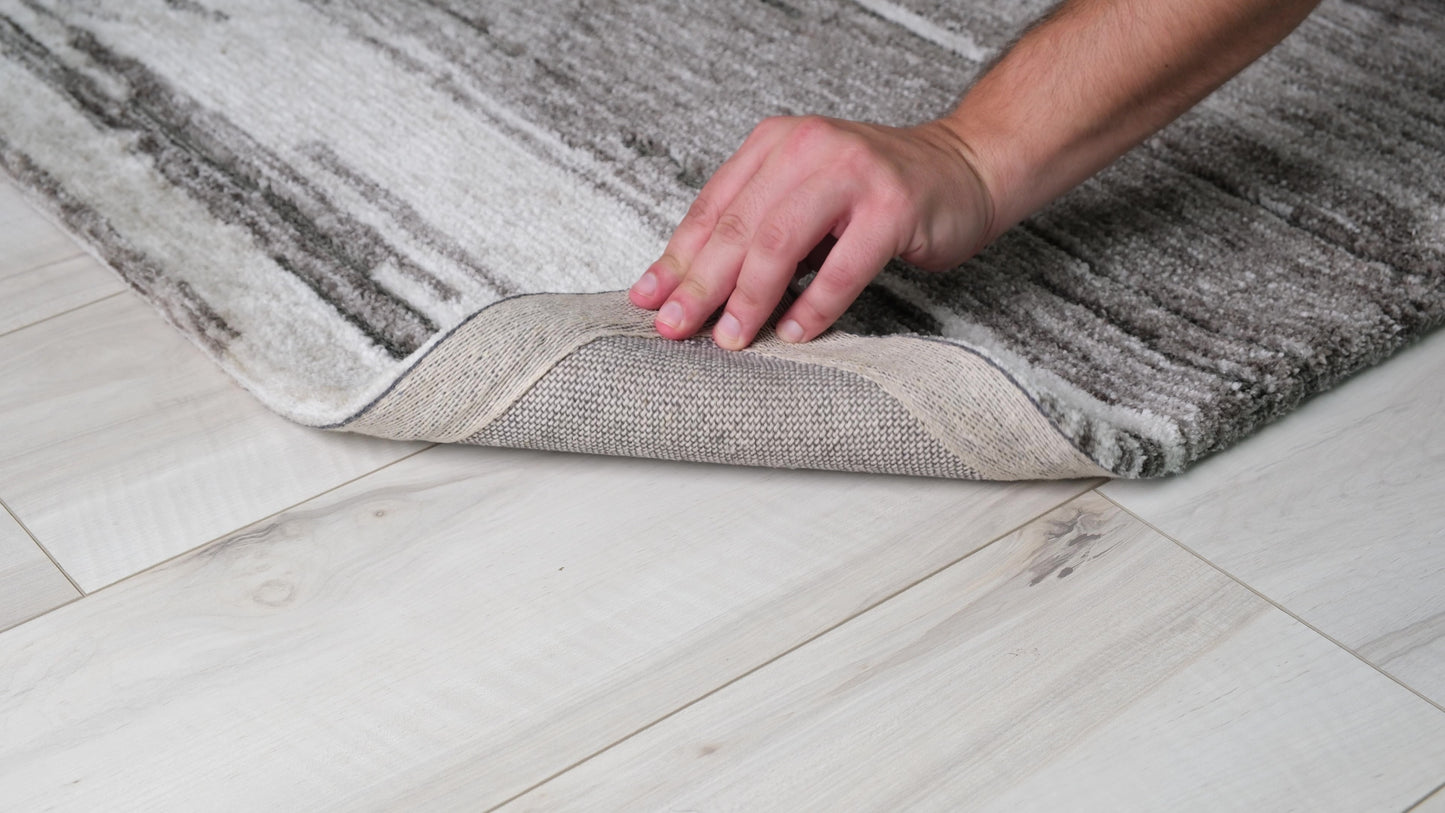 Alfombra gris moderna abstracta Maya