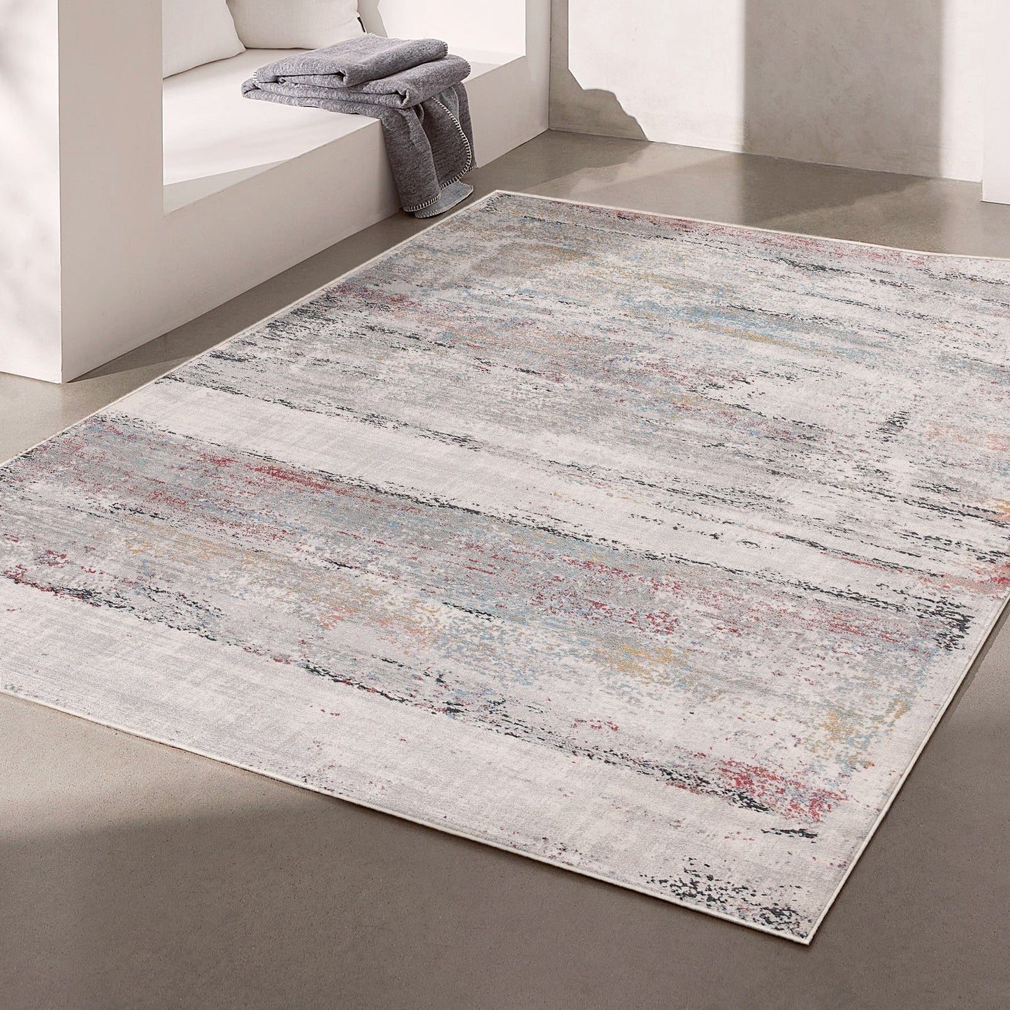 Capri Abstract Grey Rug