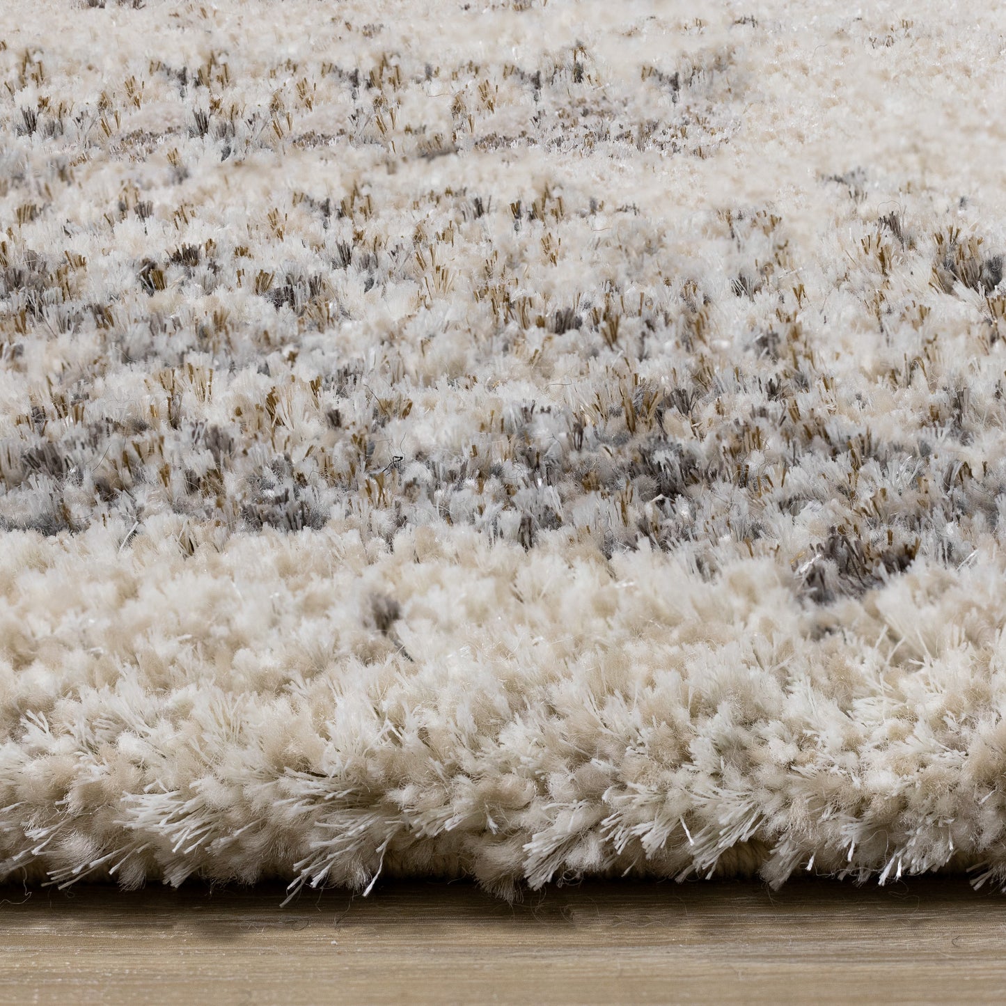 Contemporary Distressed Cream Area Rug