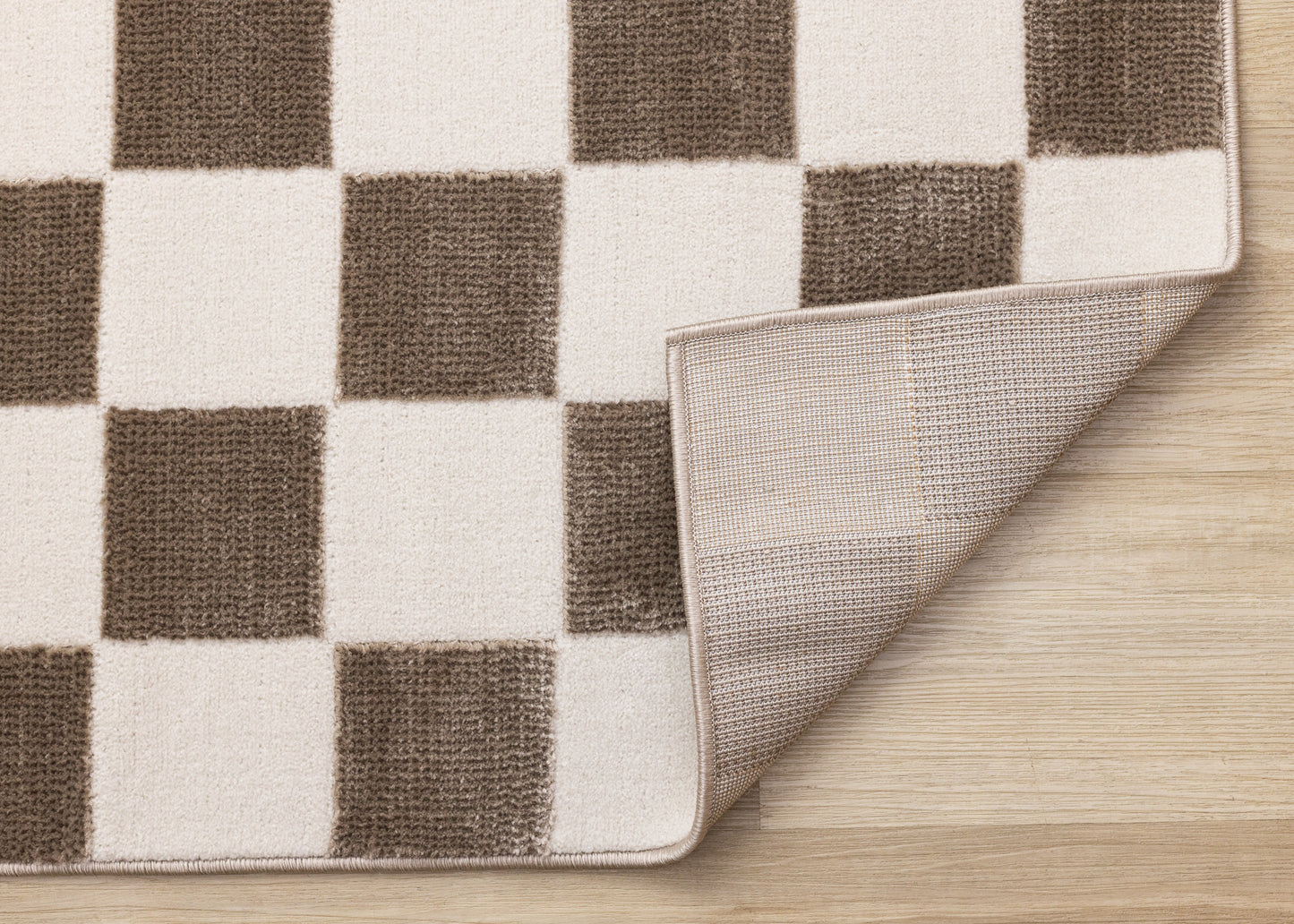 Contemporary Geometric Brown Area Rug