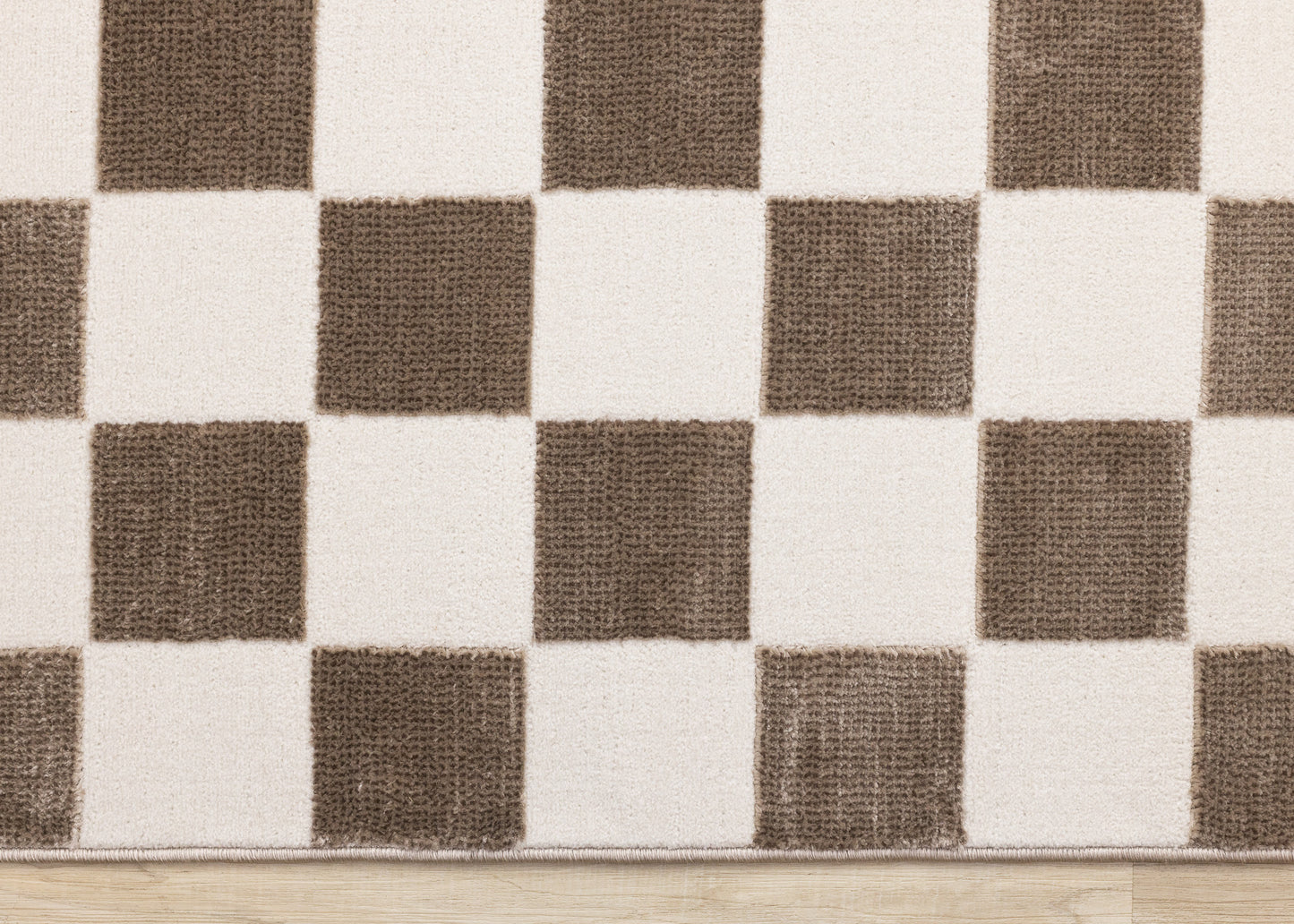 Contemporary Geometric Brown Area Rug