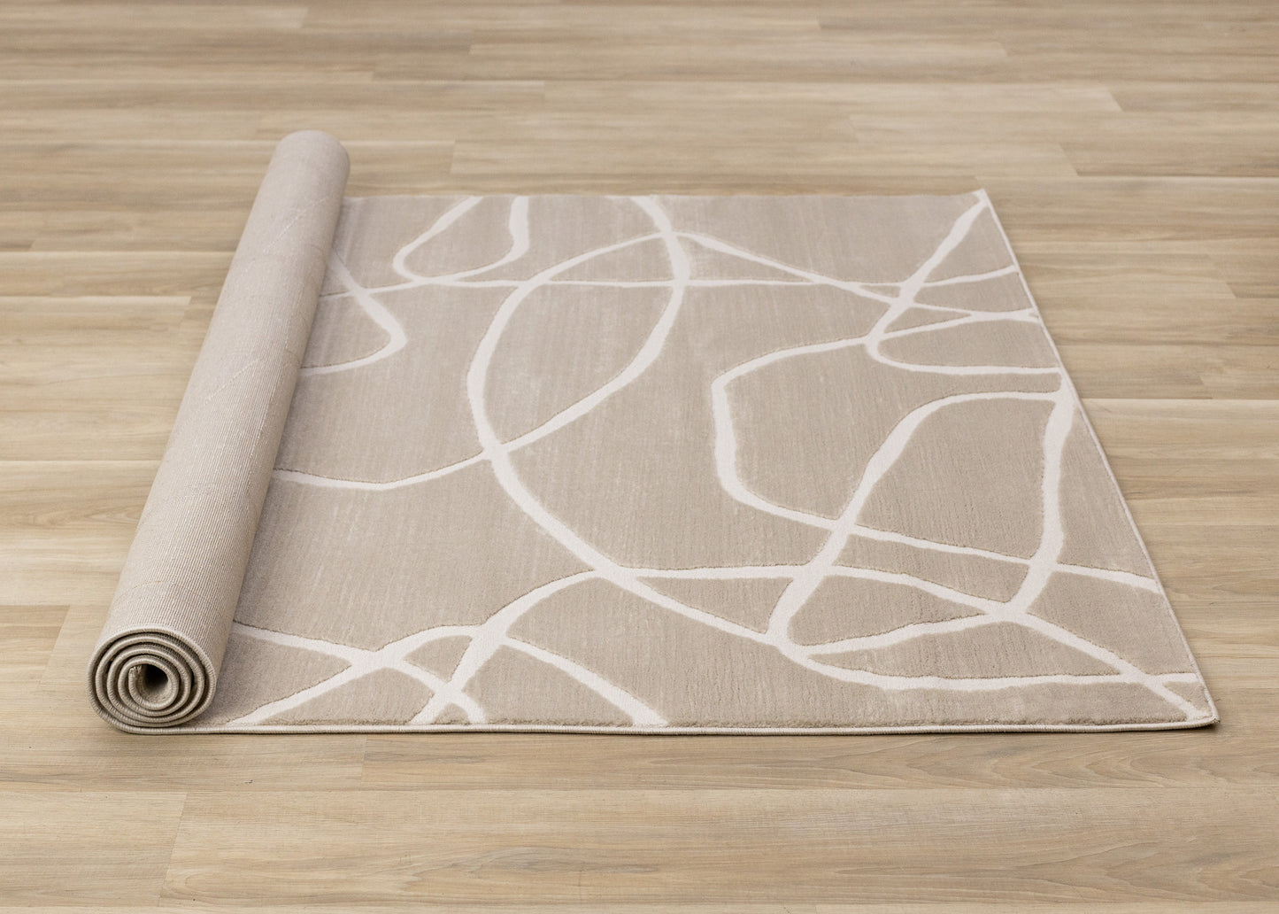 Art Organic Tonal Solid Cream Area Rug