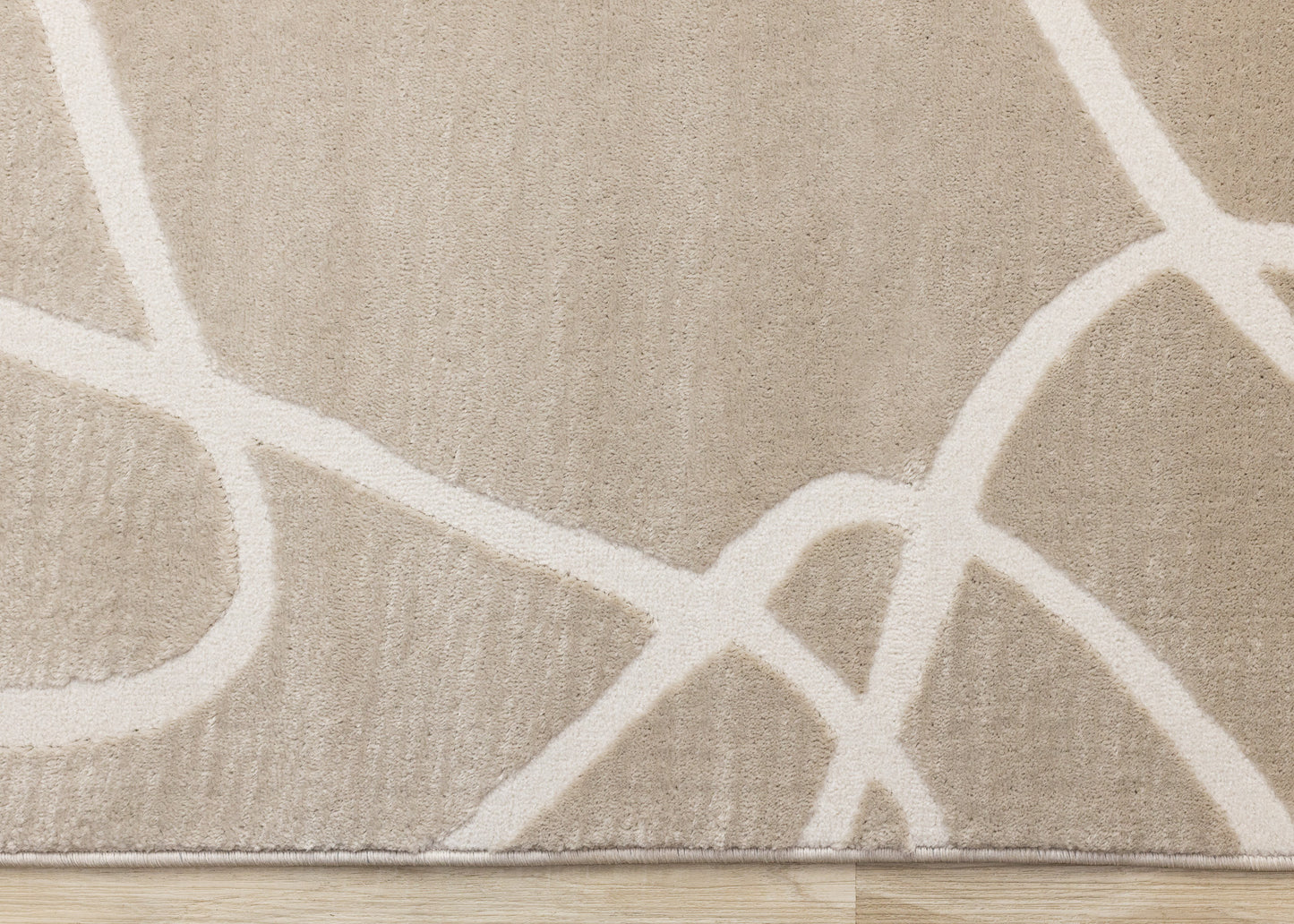 Art Organic Tonal Solid Cream Area Rug