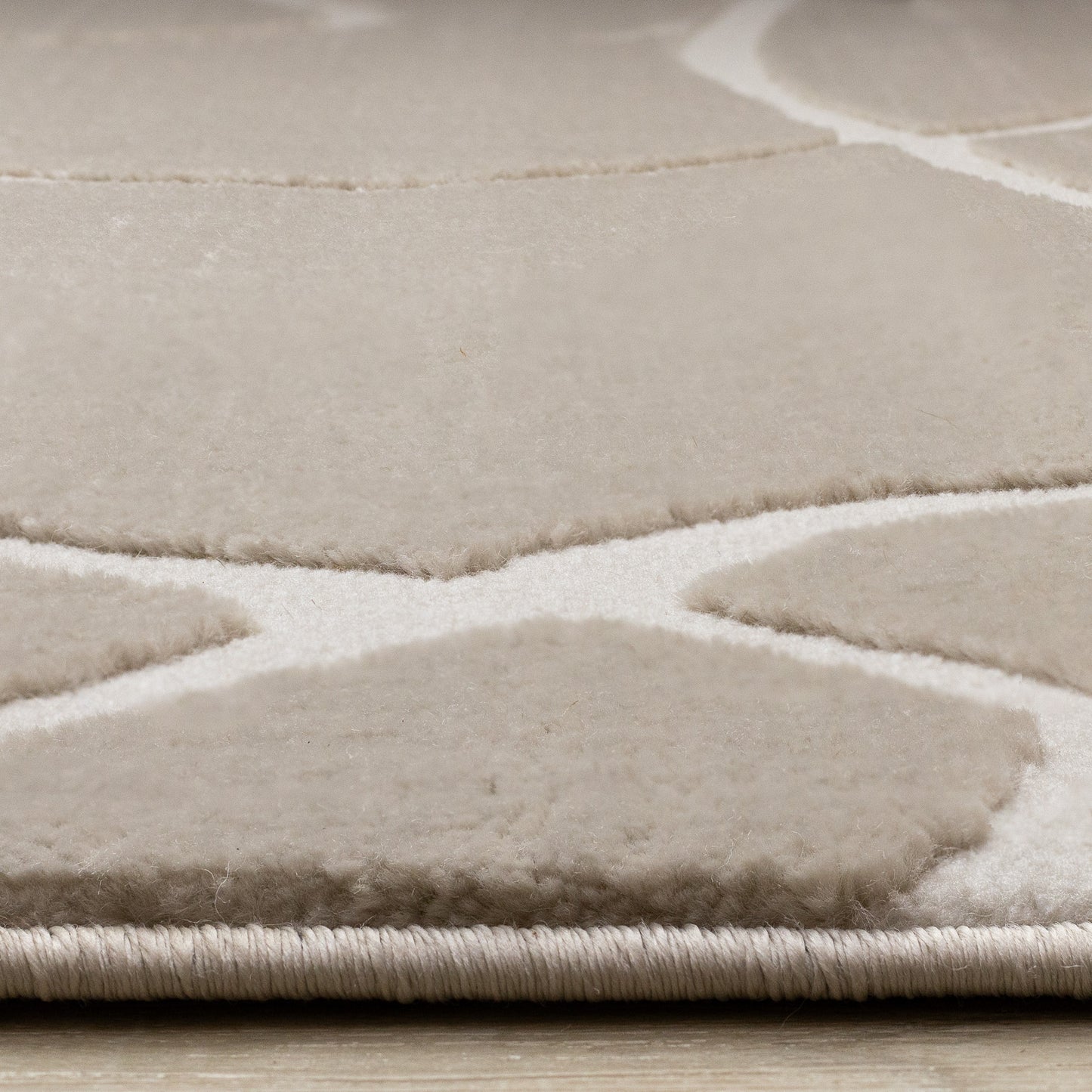 Art Organic Tonal Solid Cream Area Rug