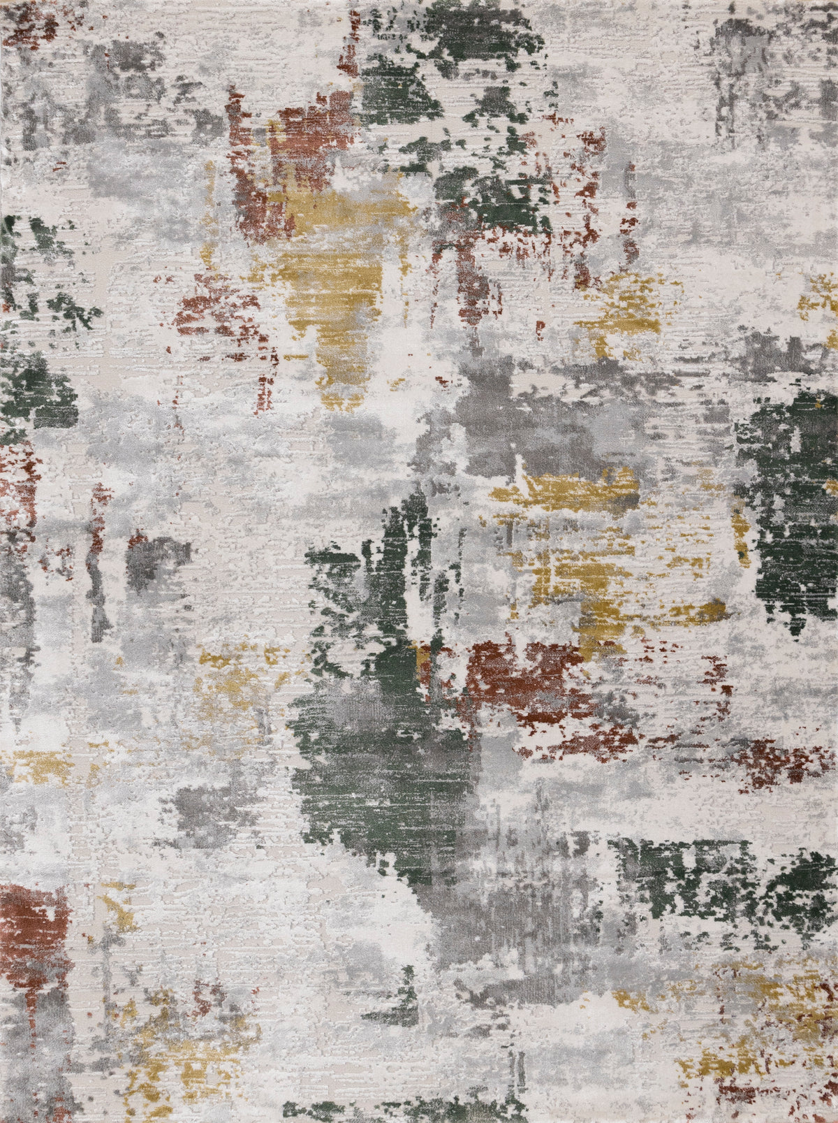 Contemporary Organic Grey Area Rug