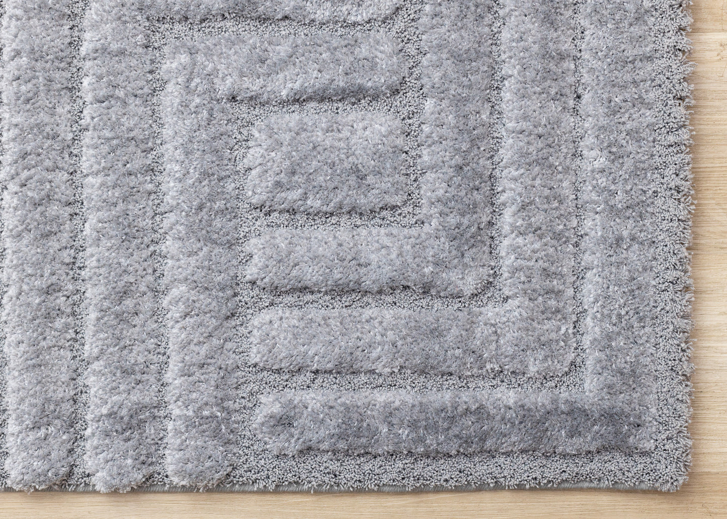 Modern Geometric Blue Area Rug
