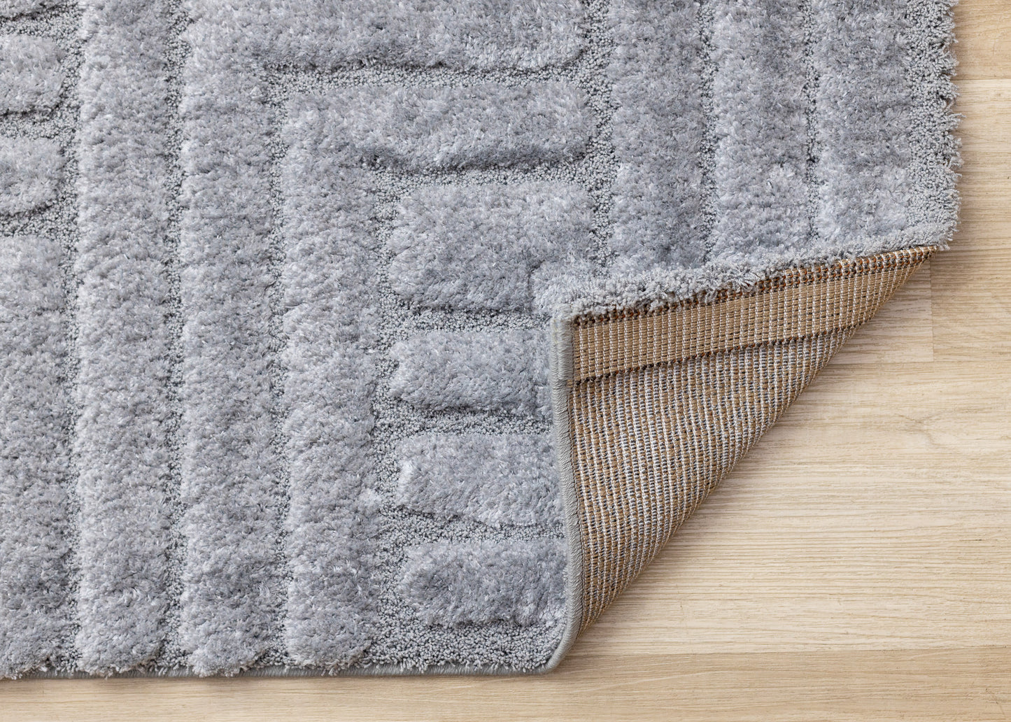 Modern Geometric Blue Area Rug