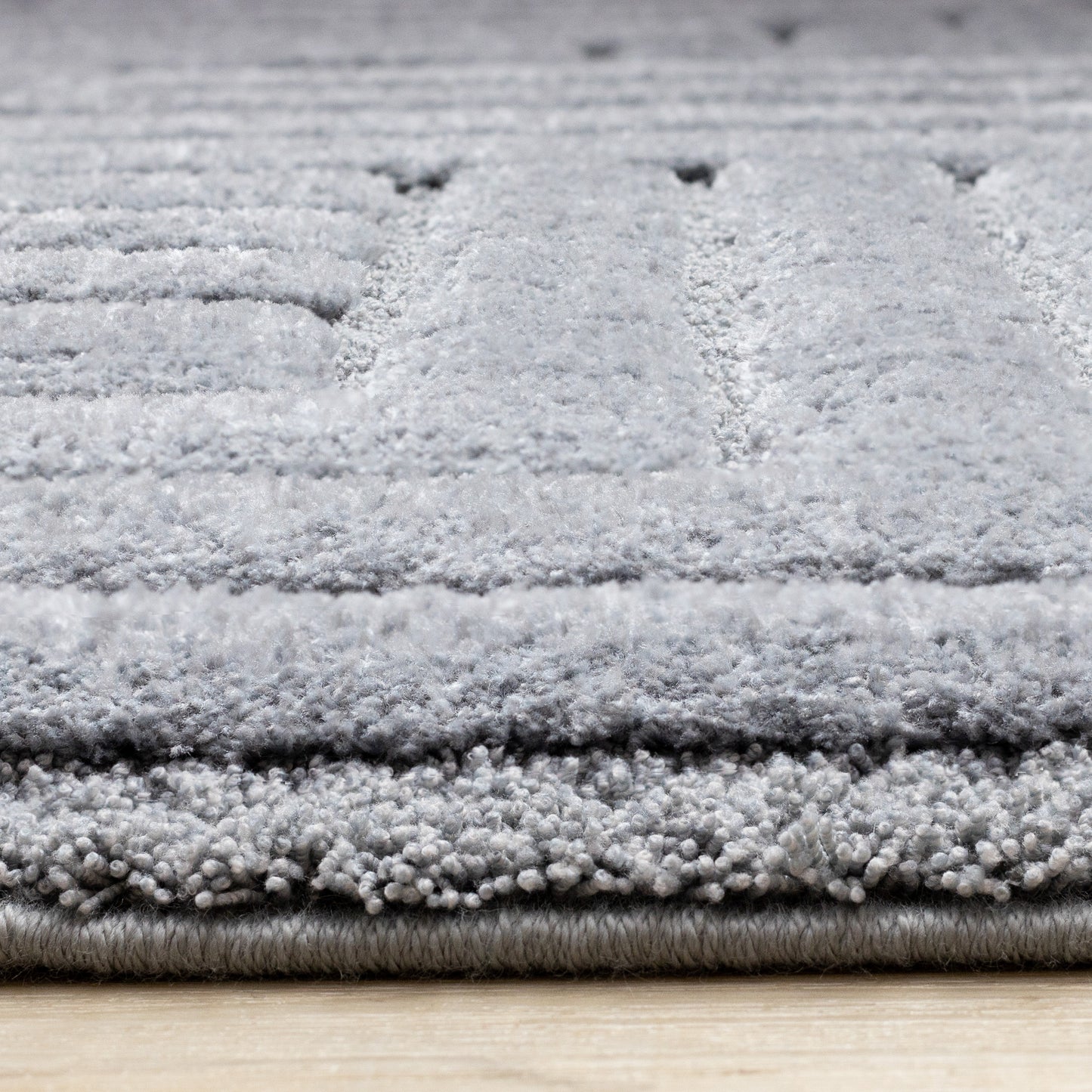 Modern Geometric Blue Area Rug