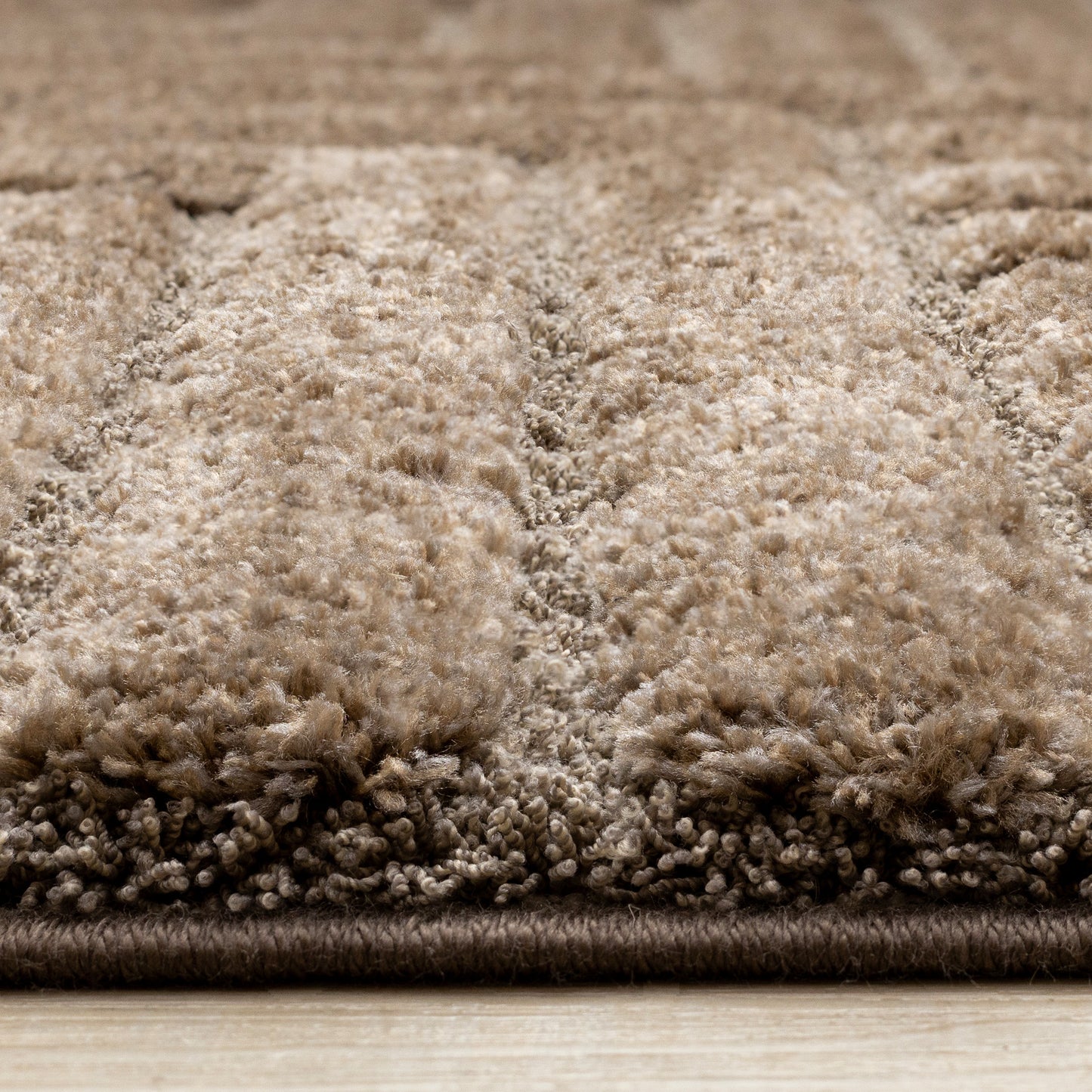 Modern Geometric Brown Area Rug