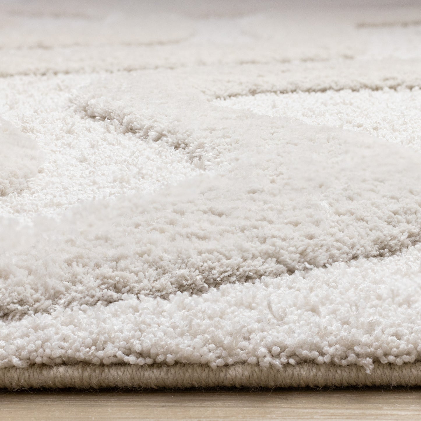 Modern Organic White Area Rug