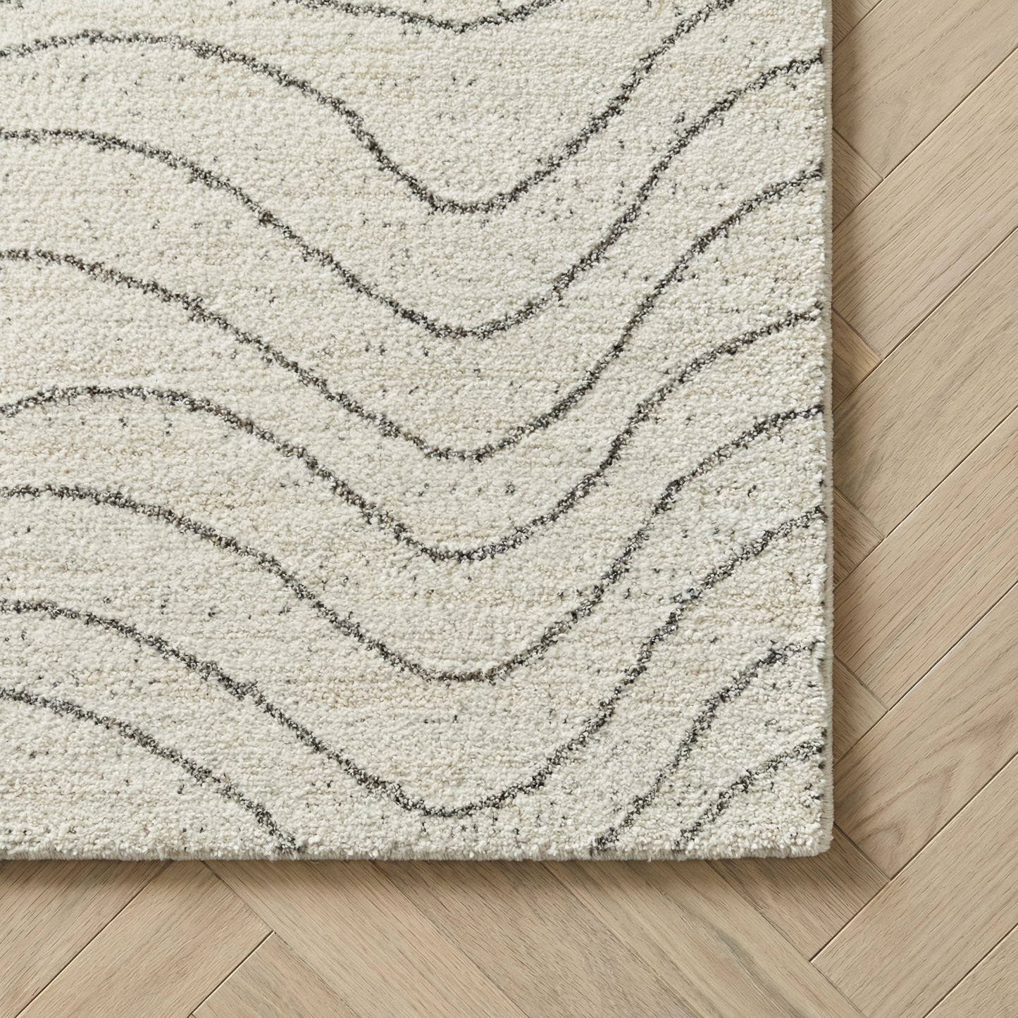 Rahil Abstract Contemporary Beige and Cream Indoor Rug