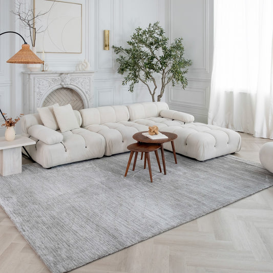 Tapis gris moderne abstrait Casa
