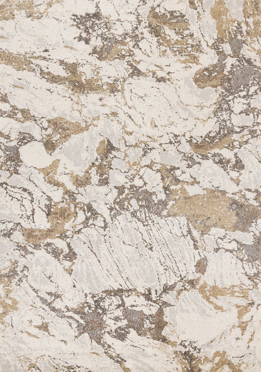 Contemporary Distressed White Area Rug