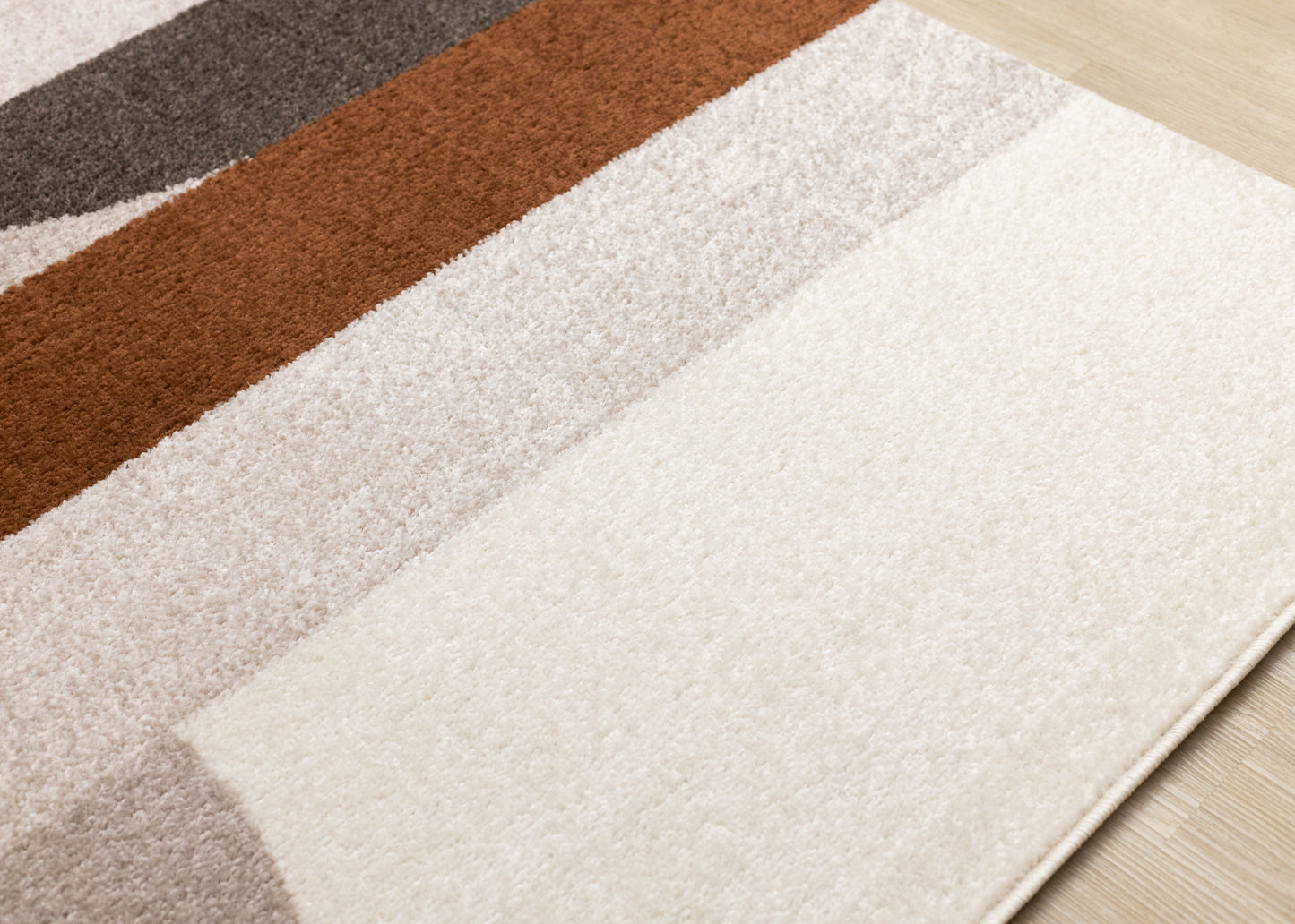 Contemporary Geometric Cream Area Rug