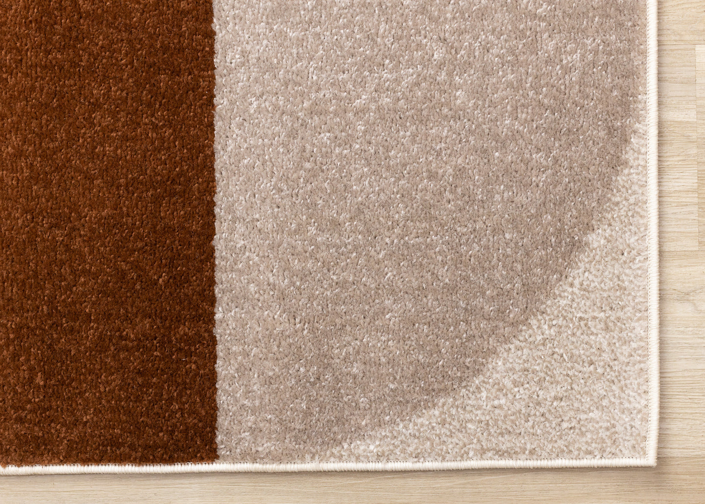 Contemporary Geometric Cream Area Rug