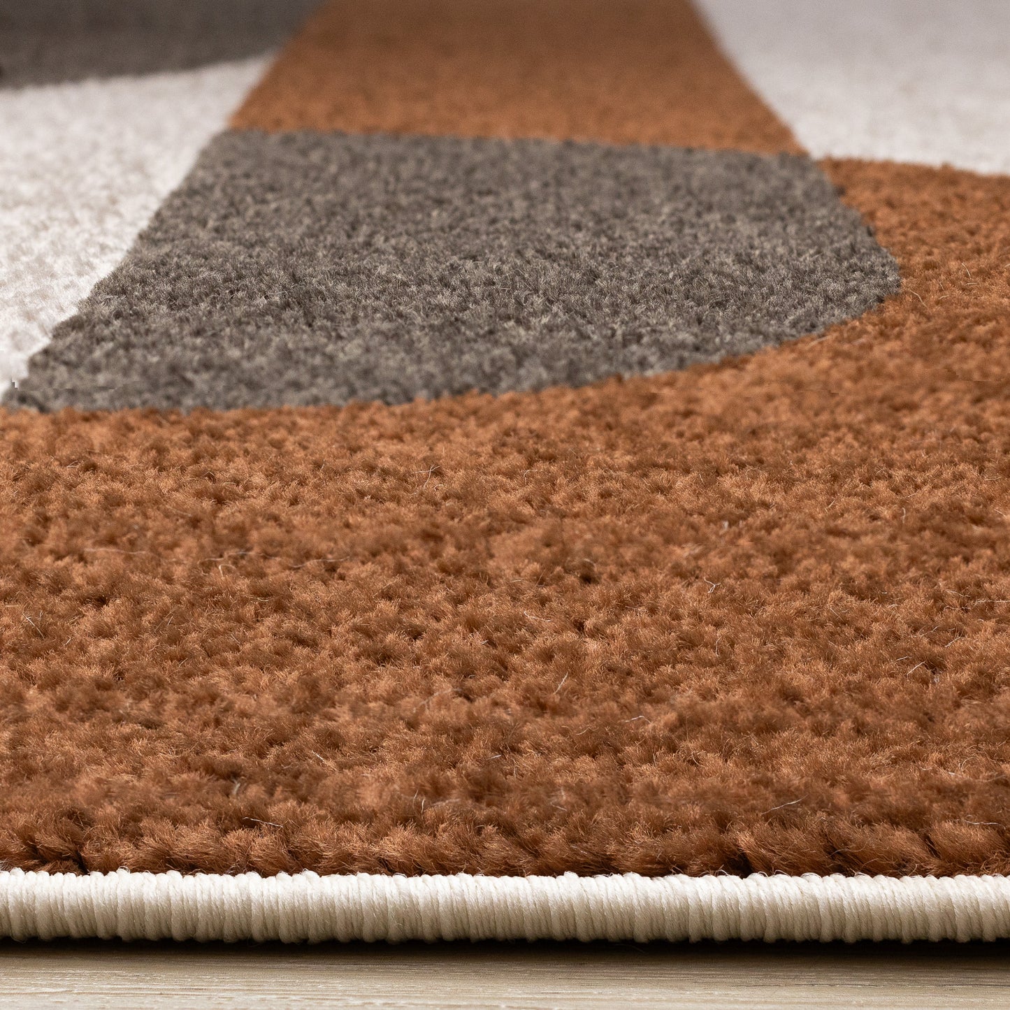 Contemporary Geometric Cream Area Rug