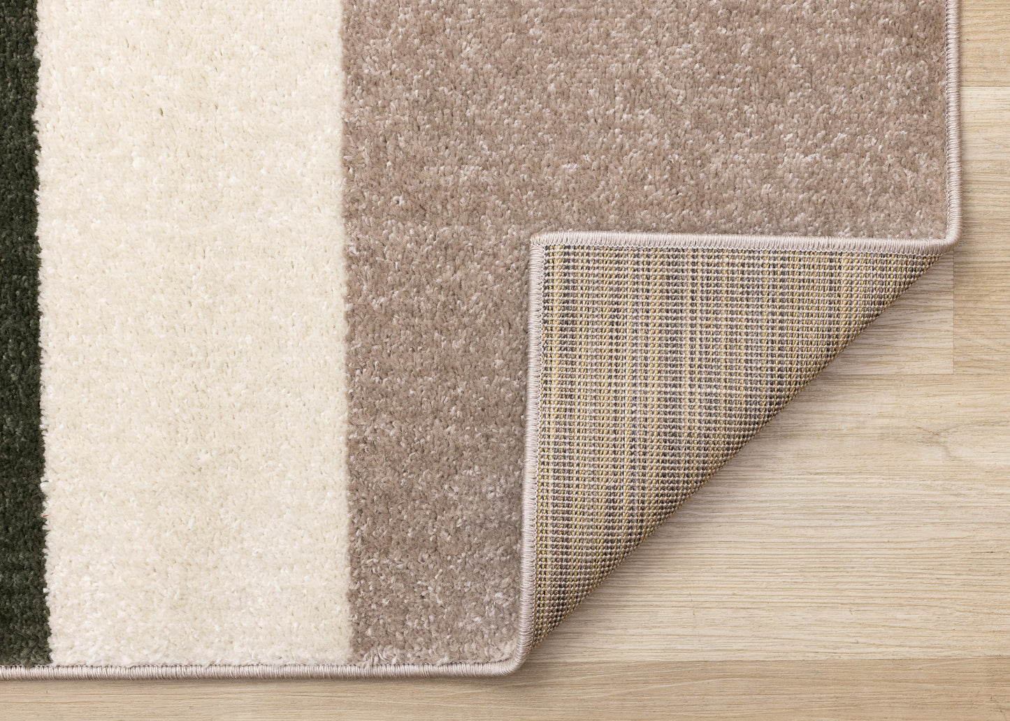 Contemporary Geometric Tonal Solid Cream Area Rug