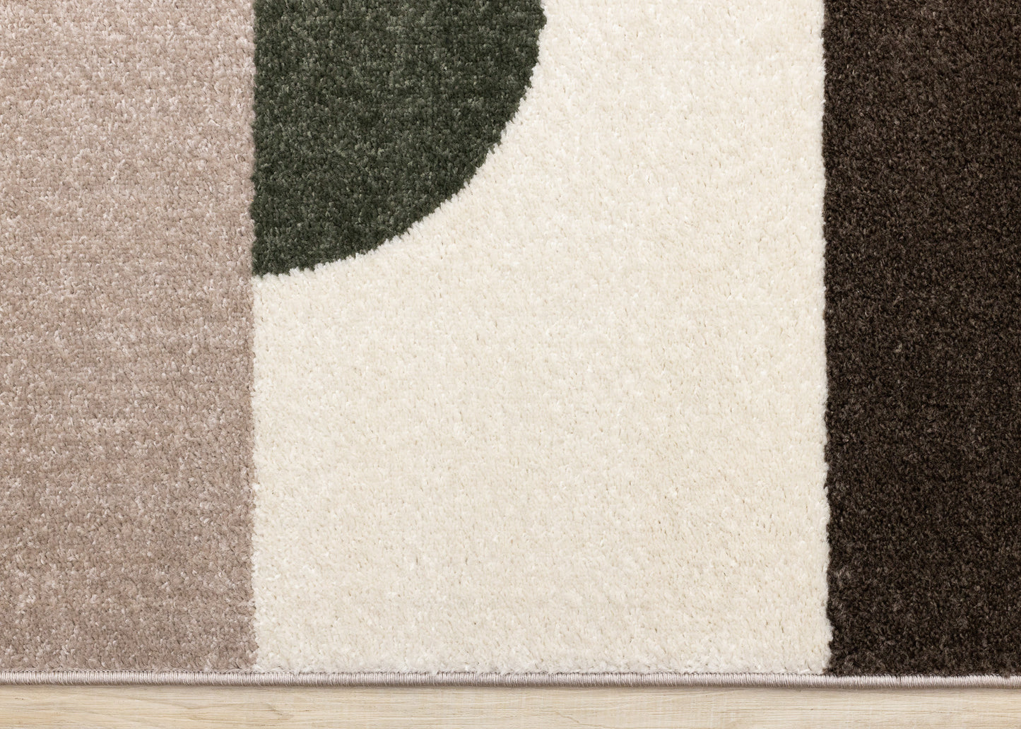Contemporary Geometric Tonal Solid Cream Area Rug
