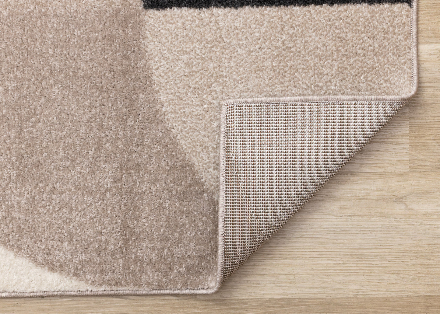 Contemporary Geometric Cream Area Rug