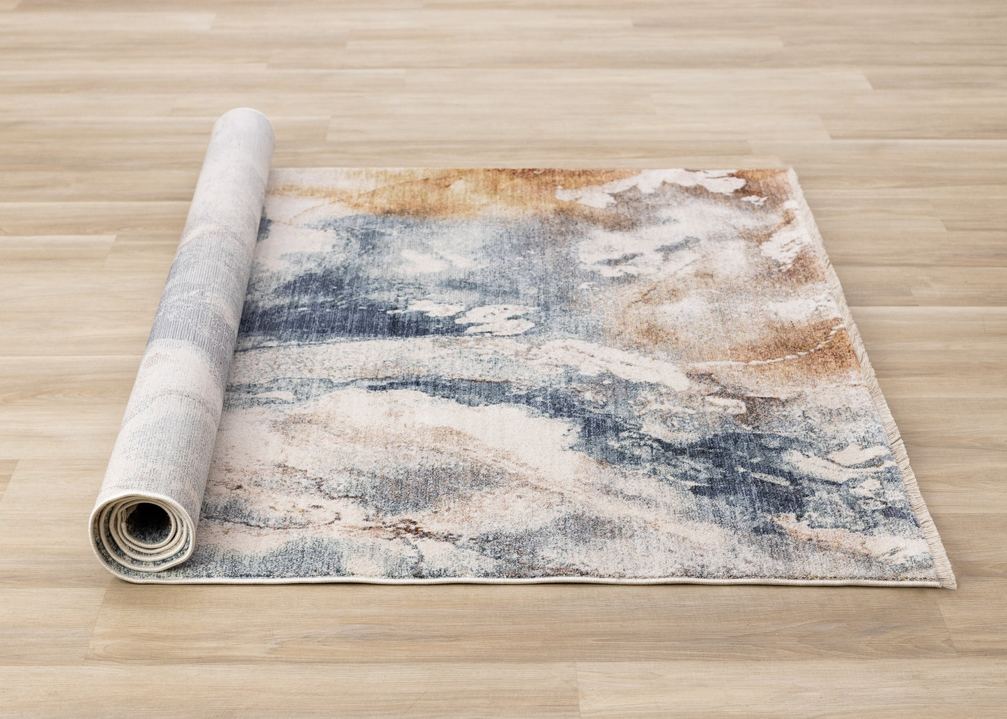 Contemporary Organic White Area Rug