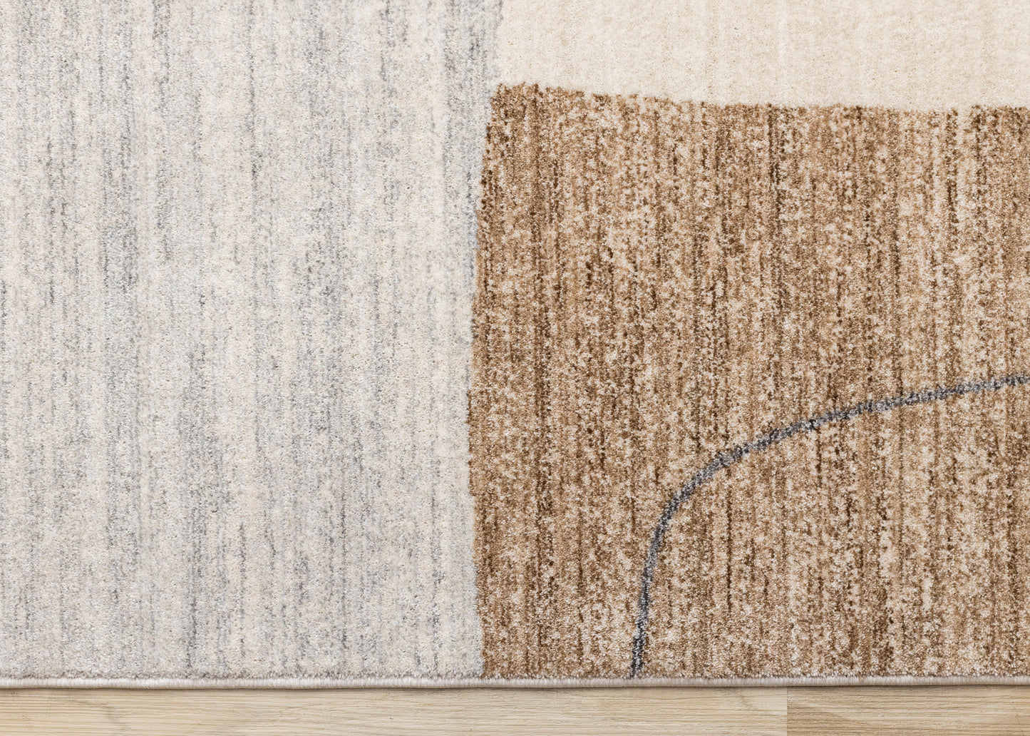 Contemporary Geometric Cream Area Rug