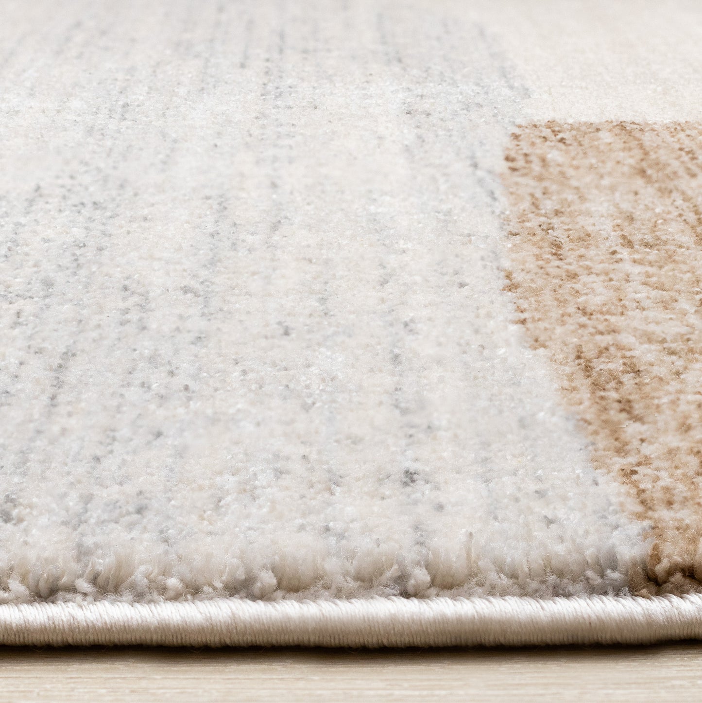 Contemporary Geometric Cream Area Rug