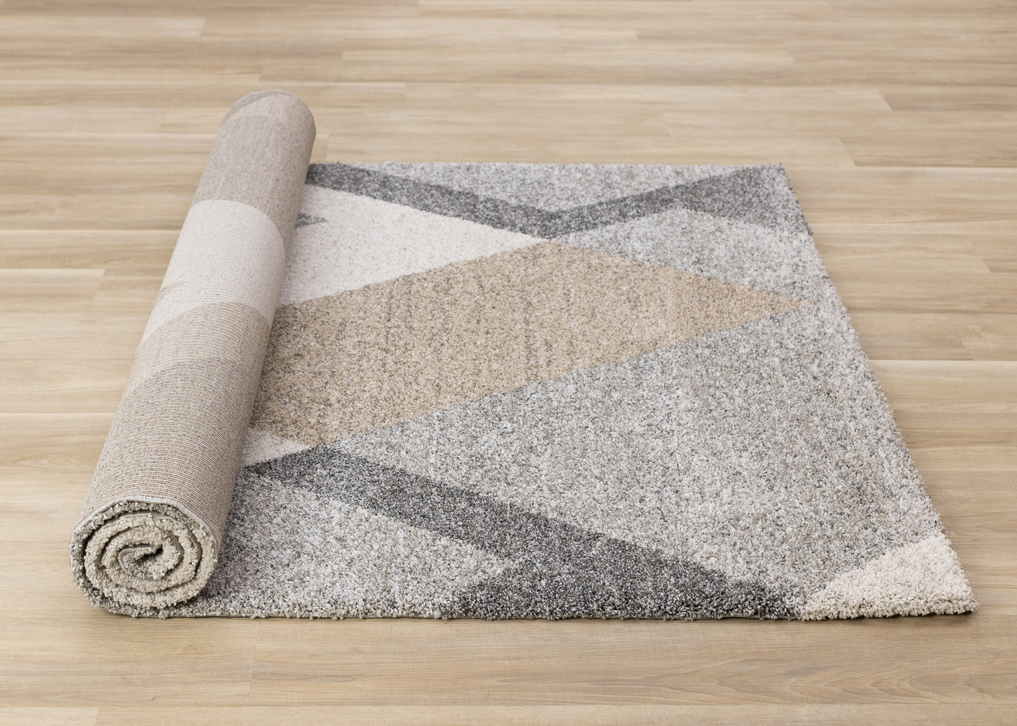 Contemporary Geometric Grey Area Rug