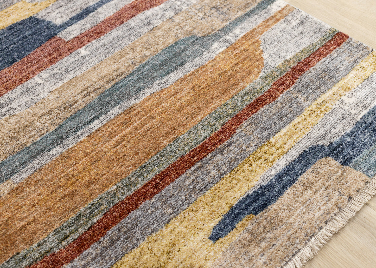 Contemporary Organic Grey Area Rug