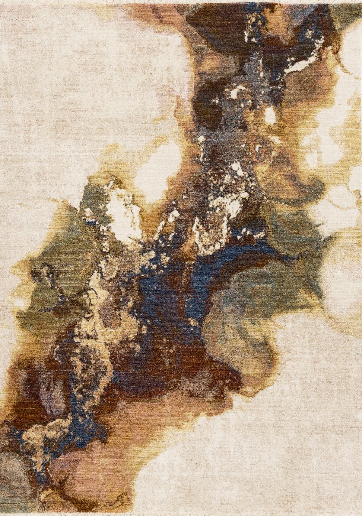 Contemporary Organic Beige Area Rug
