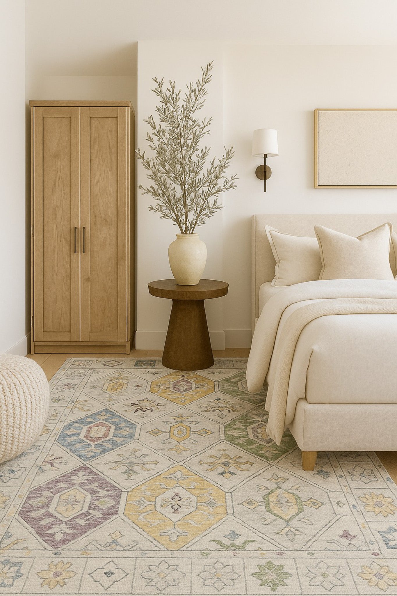 Nomad Vintage Boho Beige Rug
