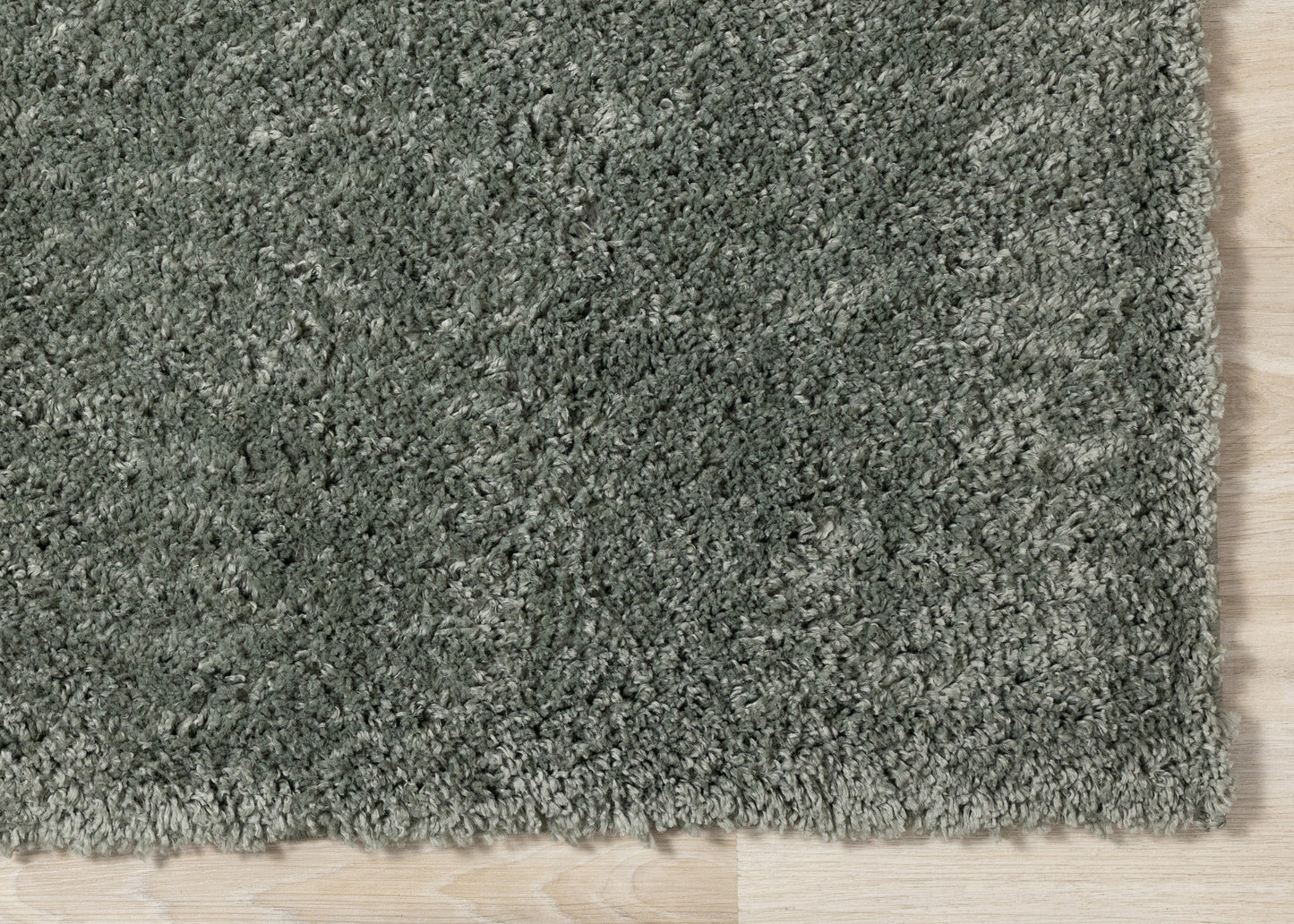 Alfombra moderna de color verde sólido tonal
