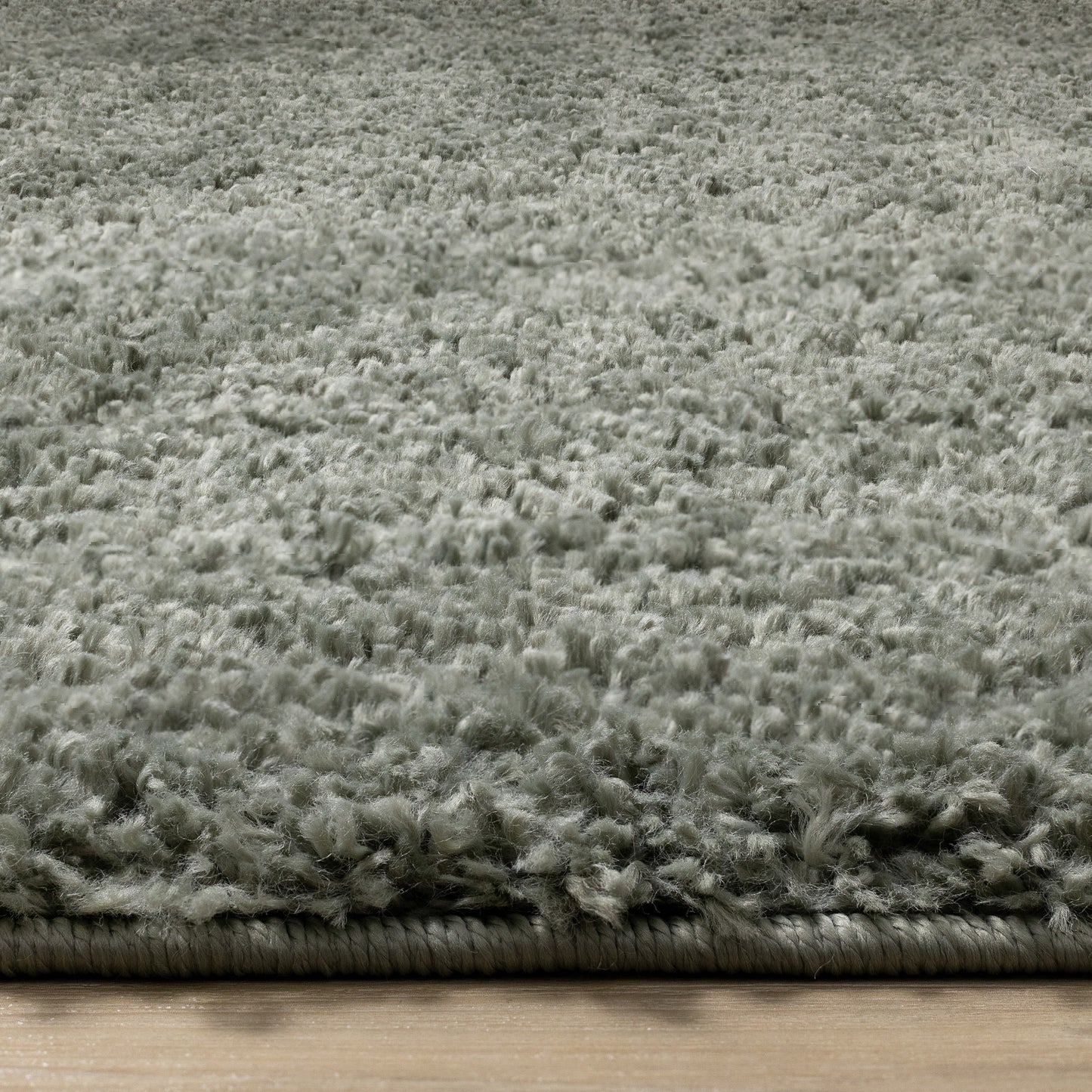 Alfombra moderna de color verde sólido tonal