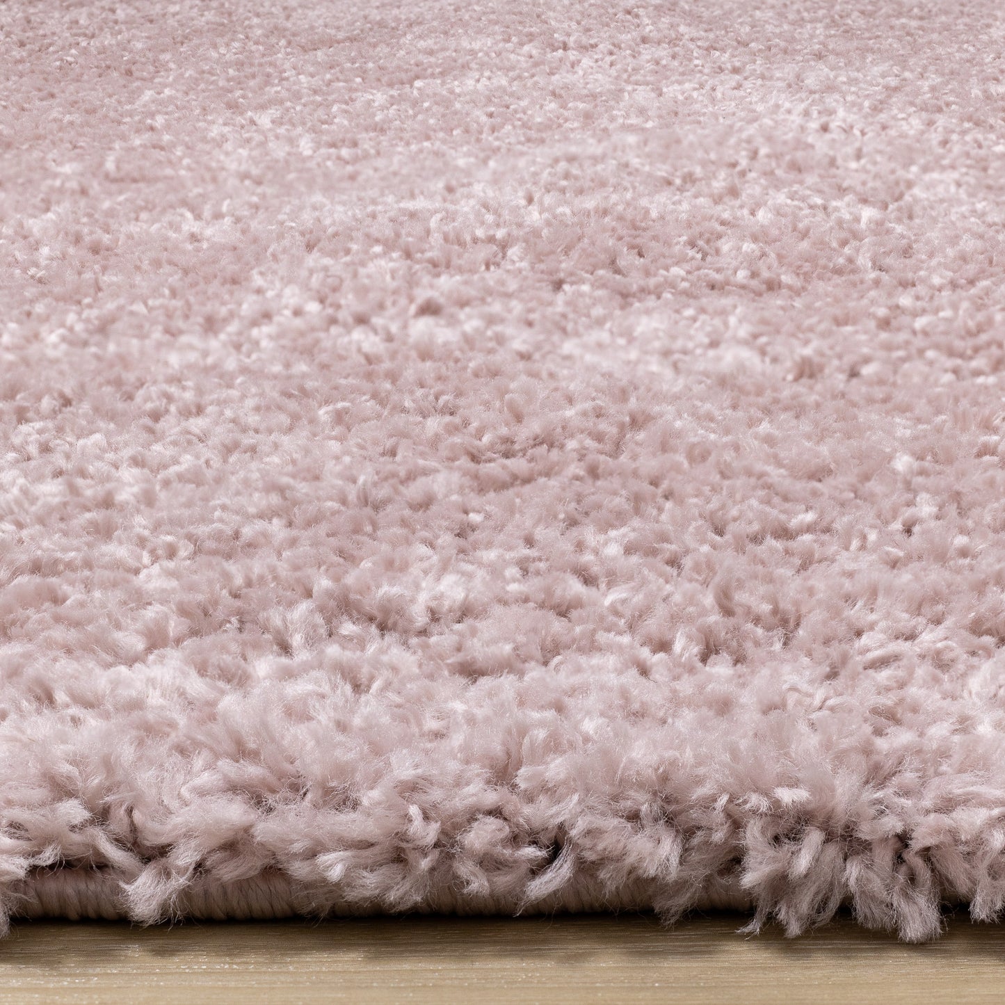 Tapis moderne ton sur ton rose uni