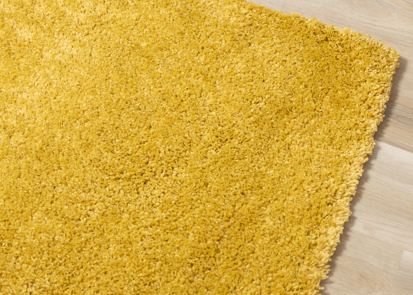 Alfombra moderna de color amarillo sólido tonal