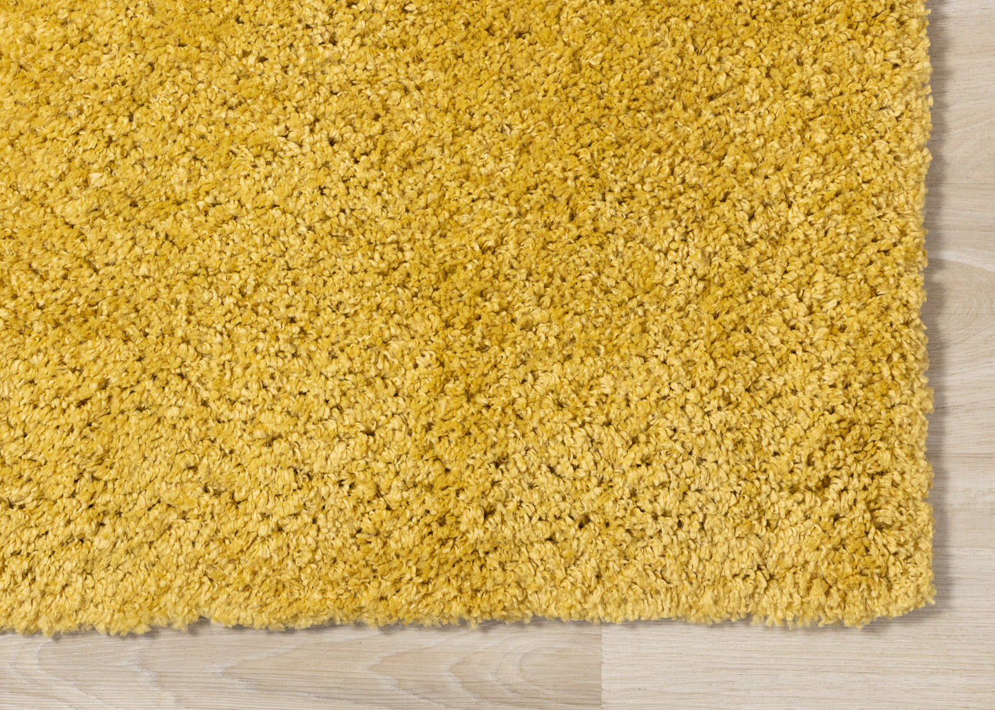 Alfombra moderna de color amarillo sólido tonal
