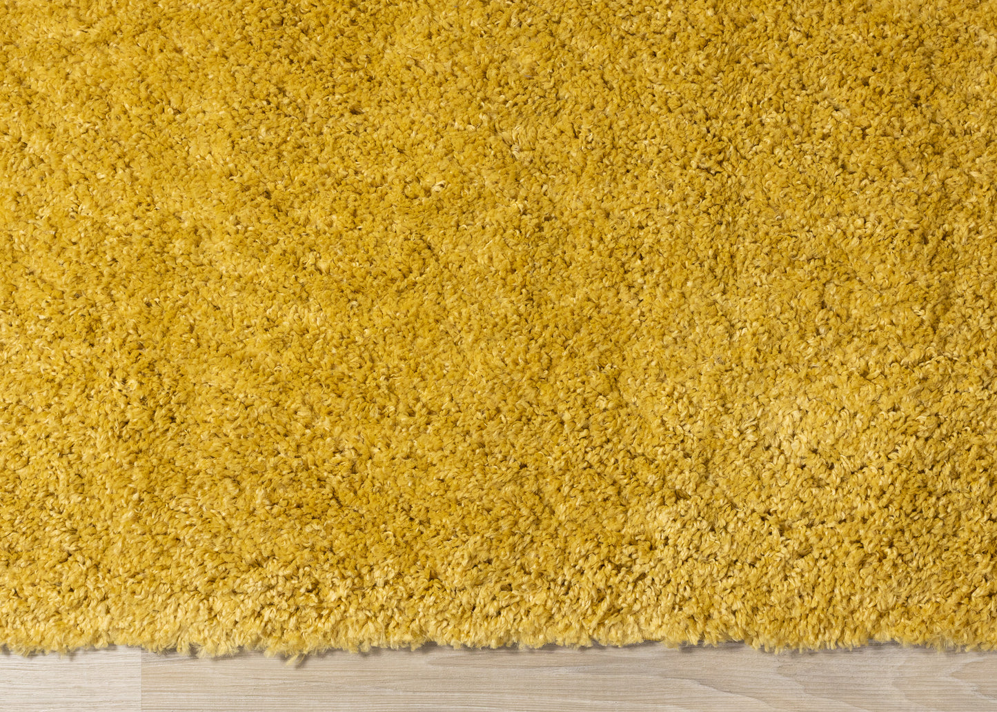 Alfombra moderna de color amarillo sólido tonal