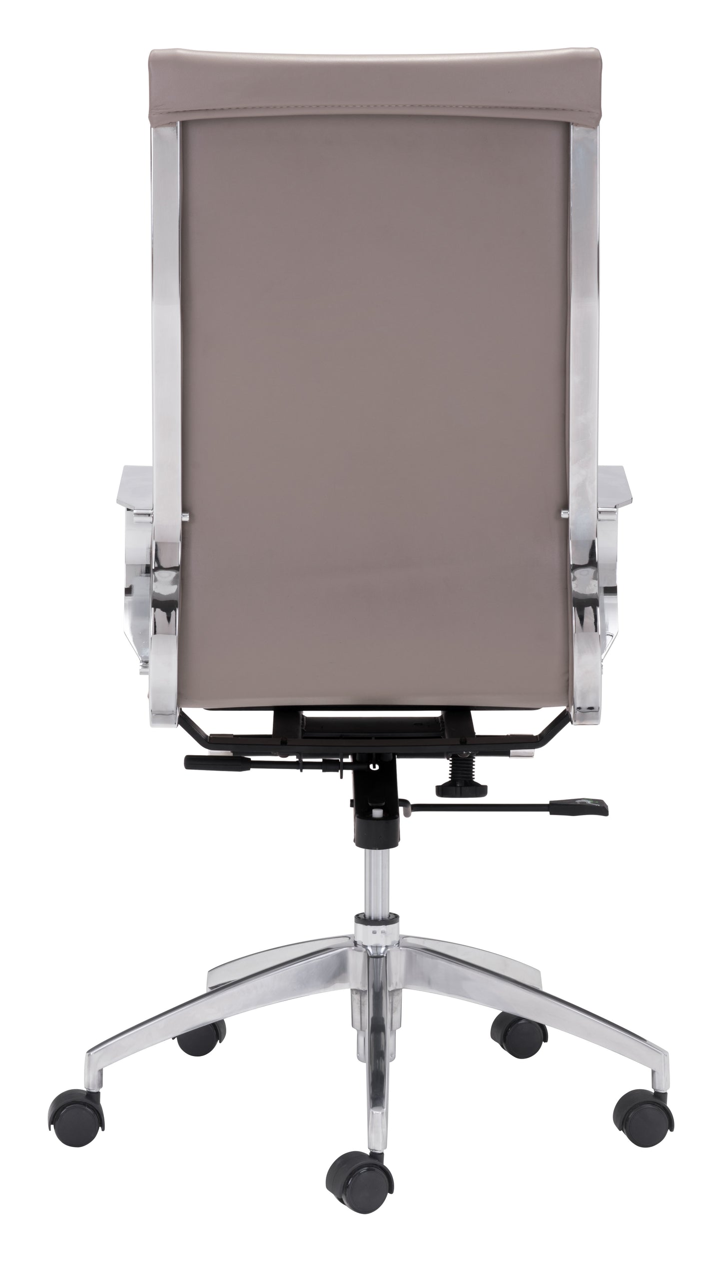 Chaise de bureau à dossier haut Glider taupe