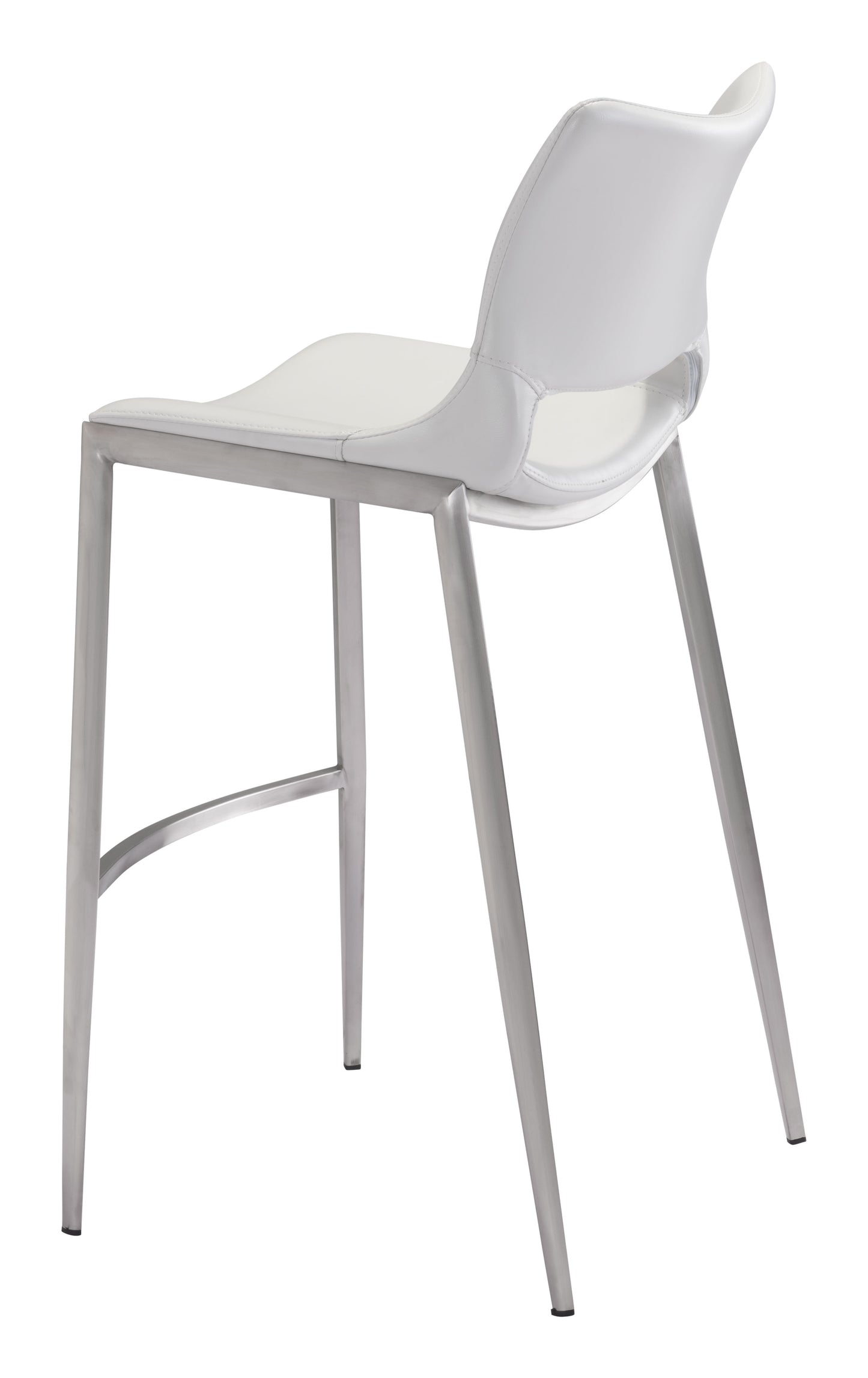 Barstool (Set of 2) White & Silver - Premium Quality & Stylish Design for Your Home
