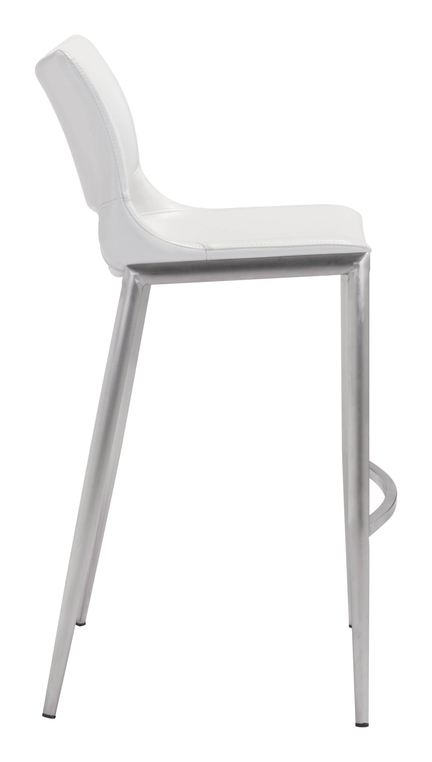 Barstool (Set of 2) White & Silver - Premium Quality & Stylish Design for Your Home