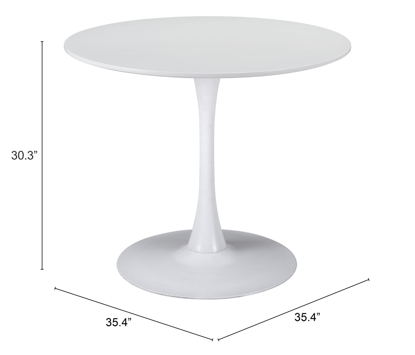 Table à manger Opus blanche
