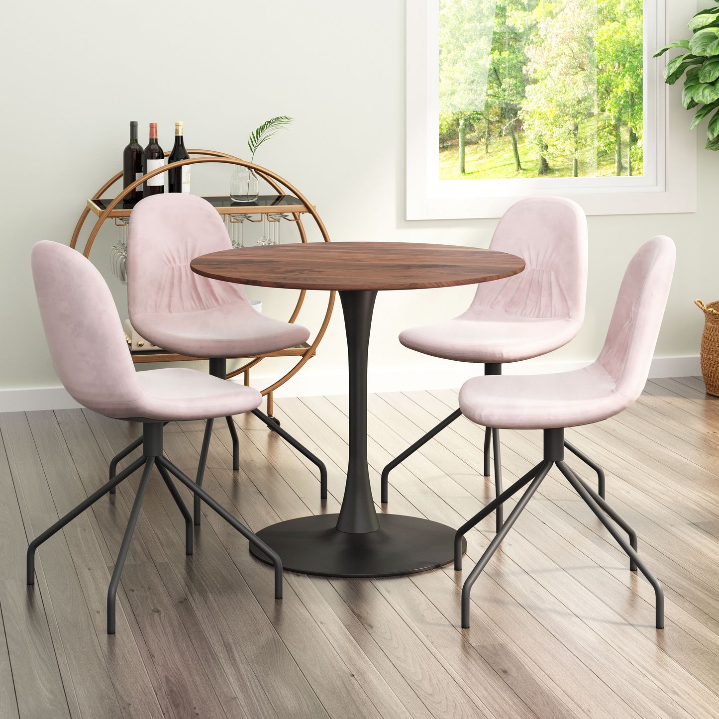 Dining Table Brown & Black - Elegant & Durable Dining Table for Stylish Spaces