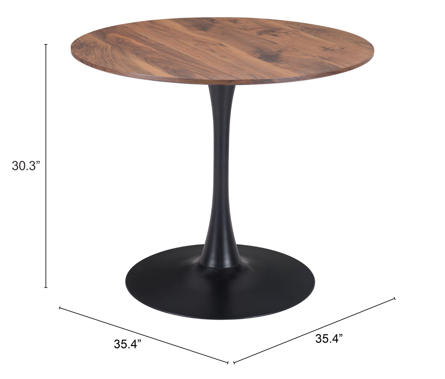 Dining Table Brown & Black - Elegant & Durable Dining Table for Stylish Spaces