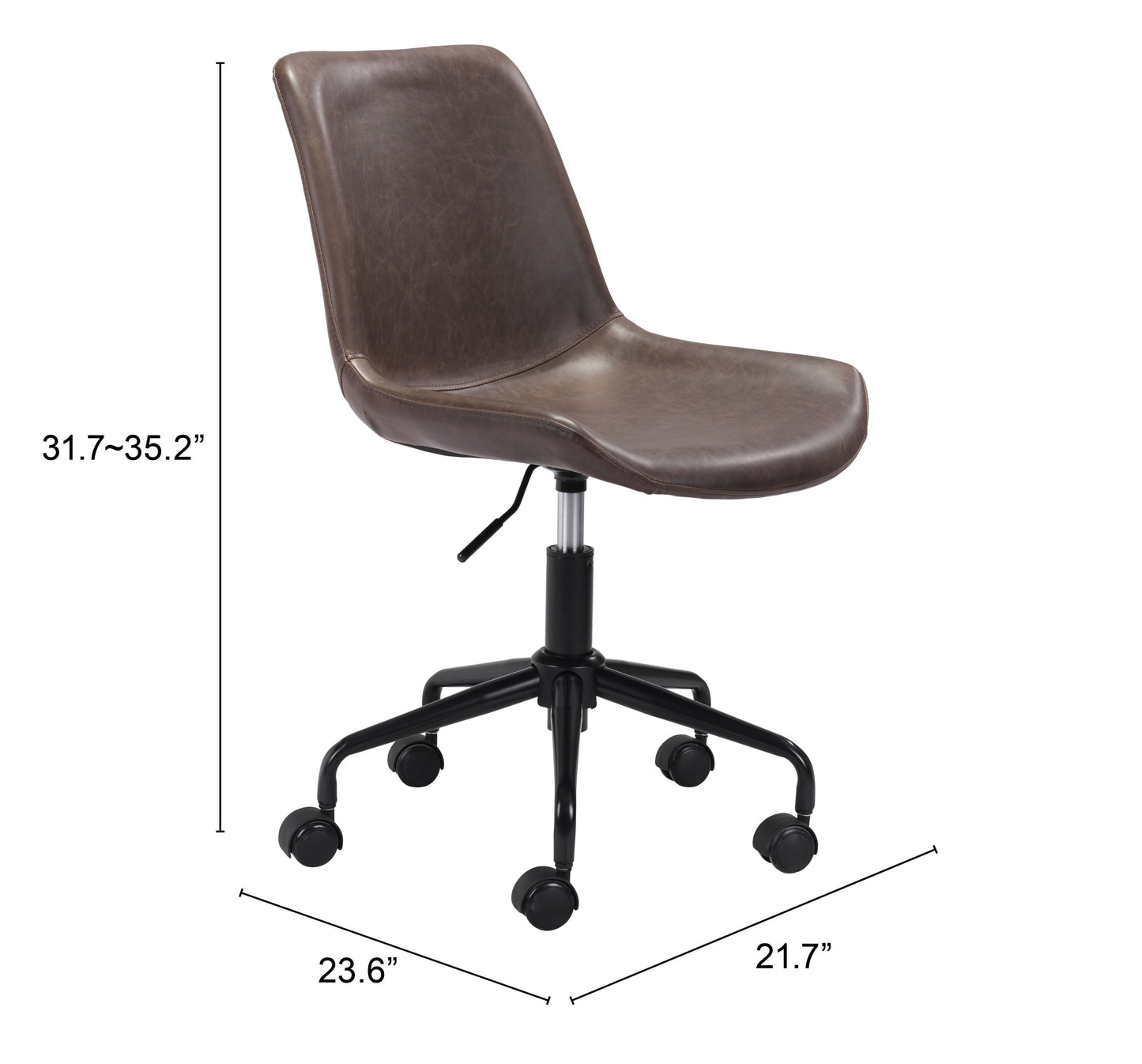 Silla de oficina marrón: asiento moderno y ergonómico para el hogar y la oficina